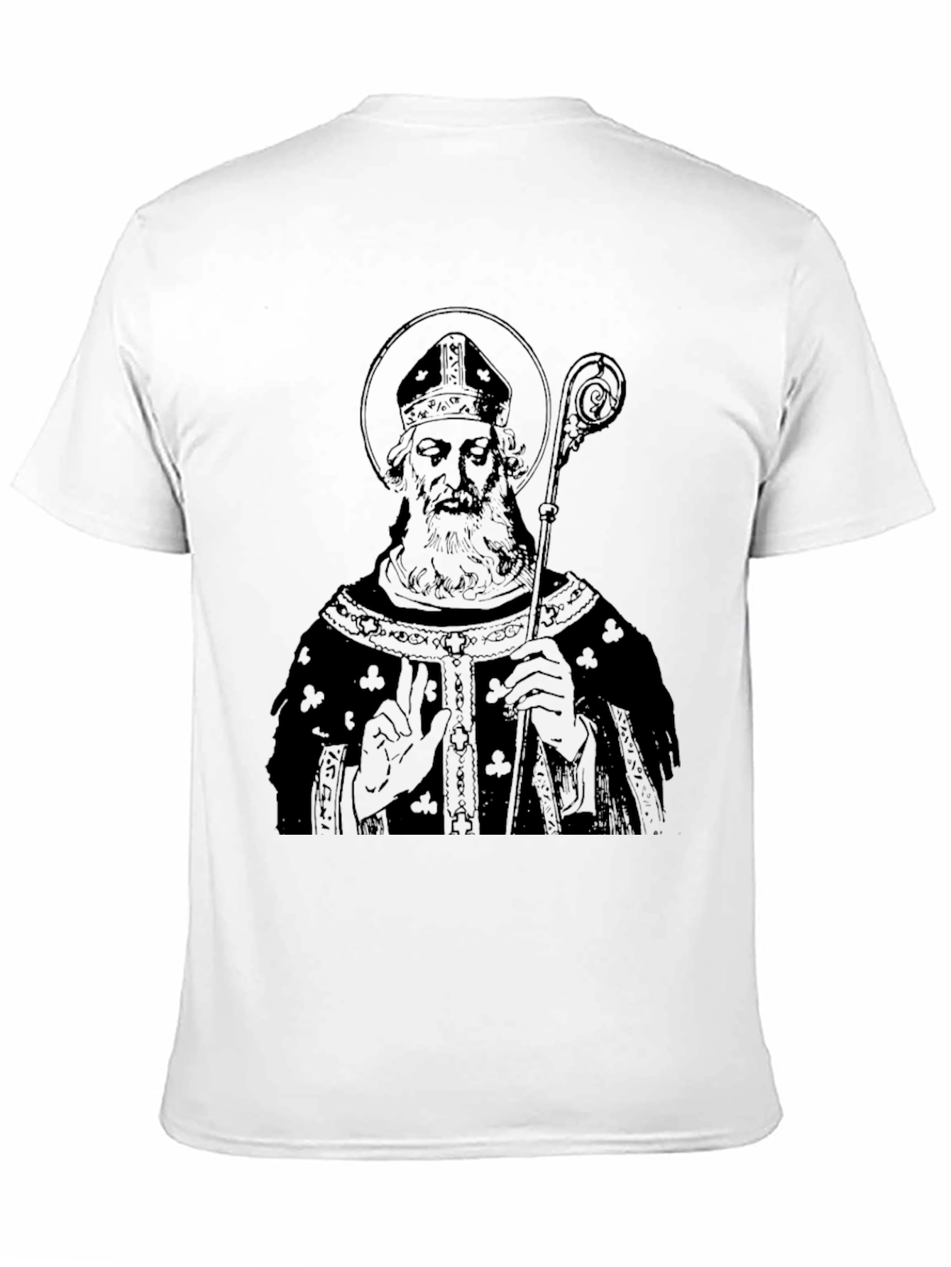 Saint Patricks Day Mens Black Graphic T-Shirt