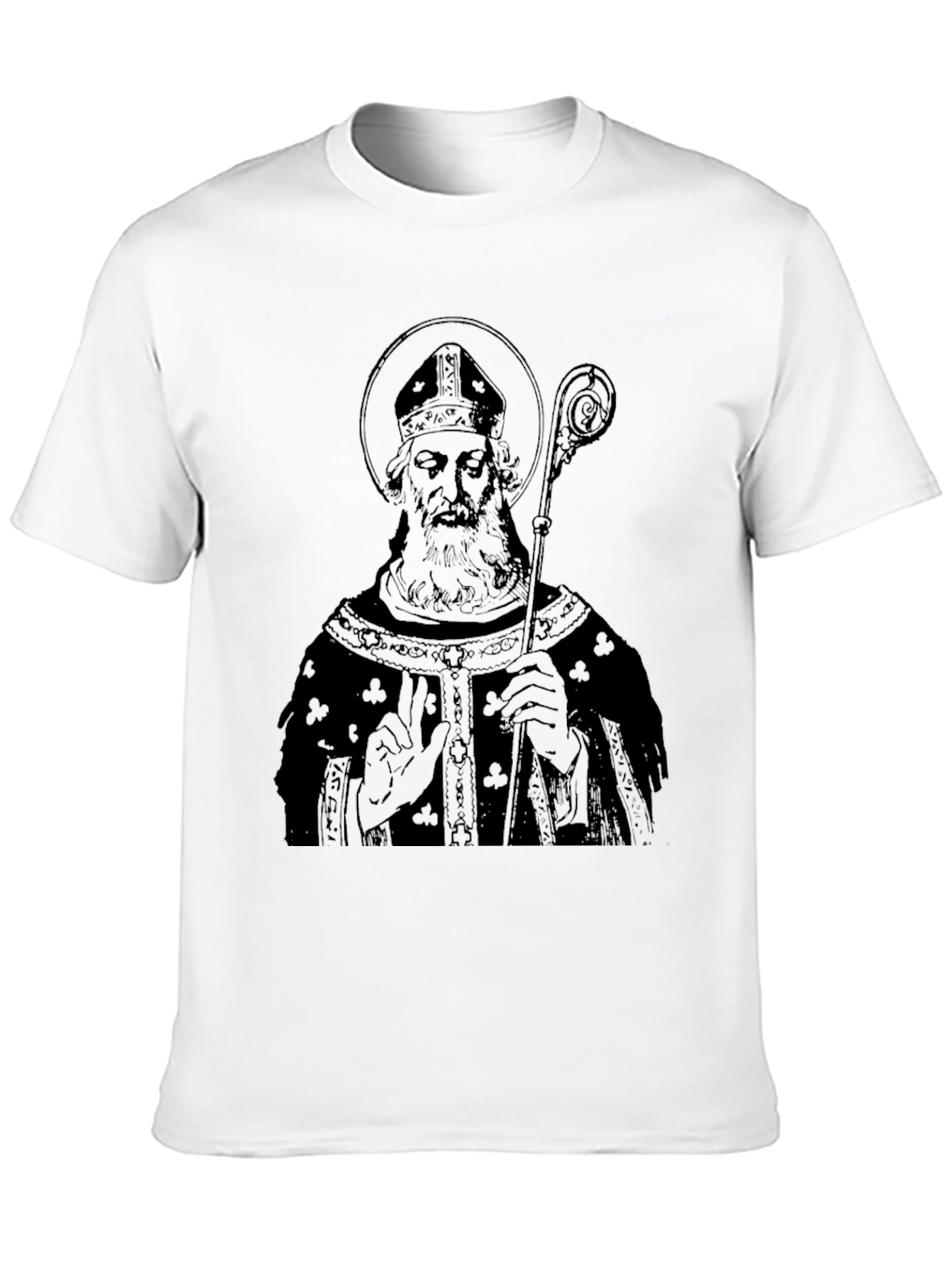 Saint Patricks Day Mens Black Graphic T-Shirt
