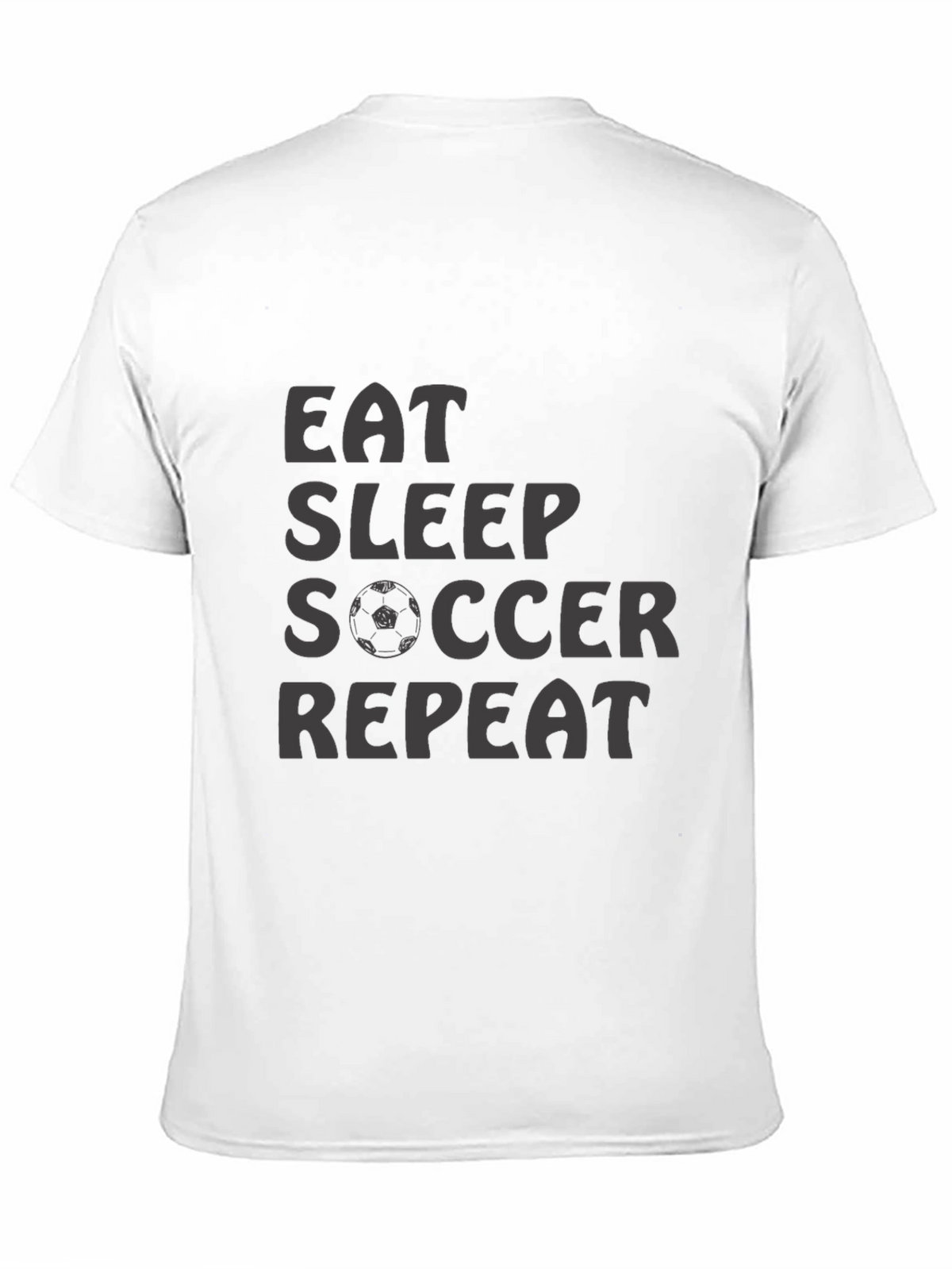 Eat Sleep Soccer Repeat T-Shirt - Black