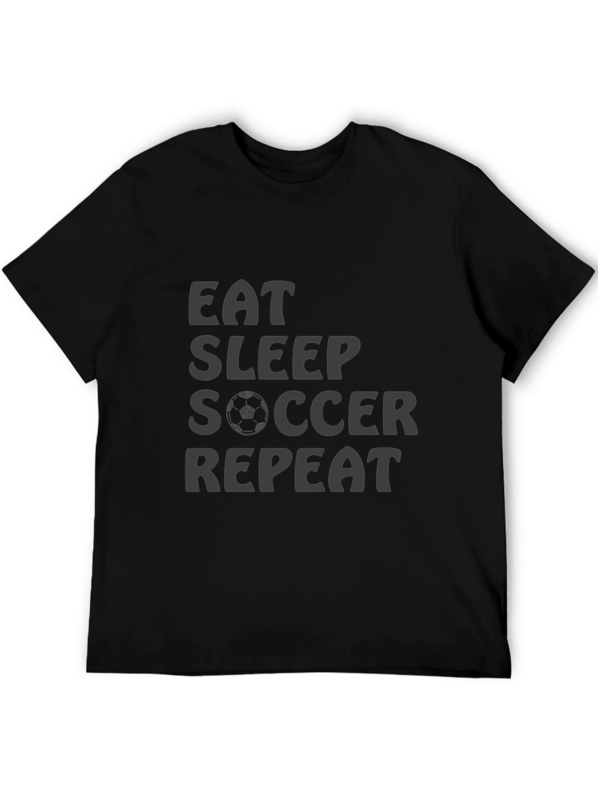 Eat Sleep Soccer Repeat T-Shirt - Black