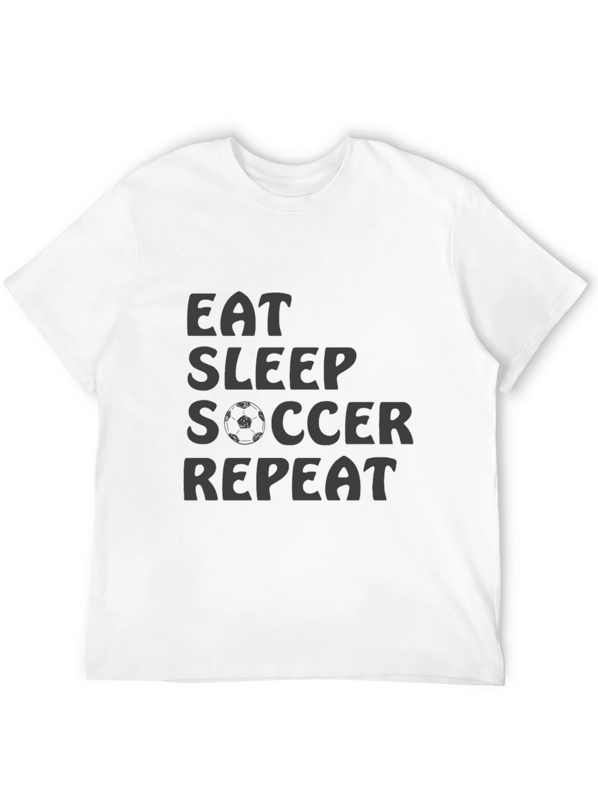 Eat Sleep Soccer Repeat T-Shirt - Black