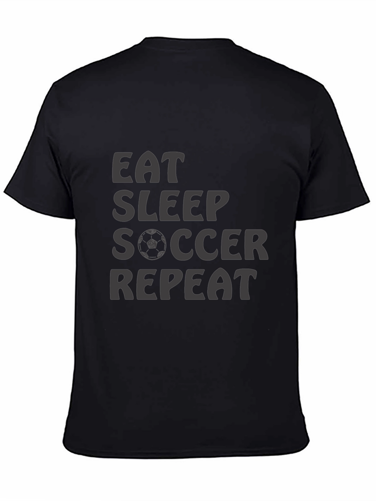 Eat Sleep Soccer Repeat T-Shirt - Black