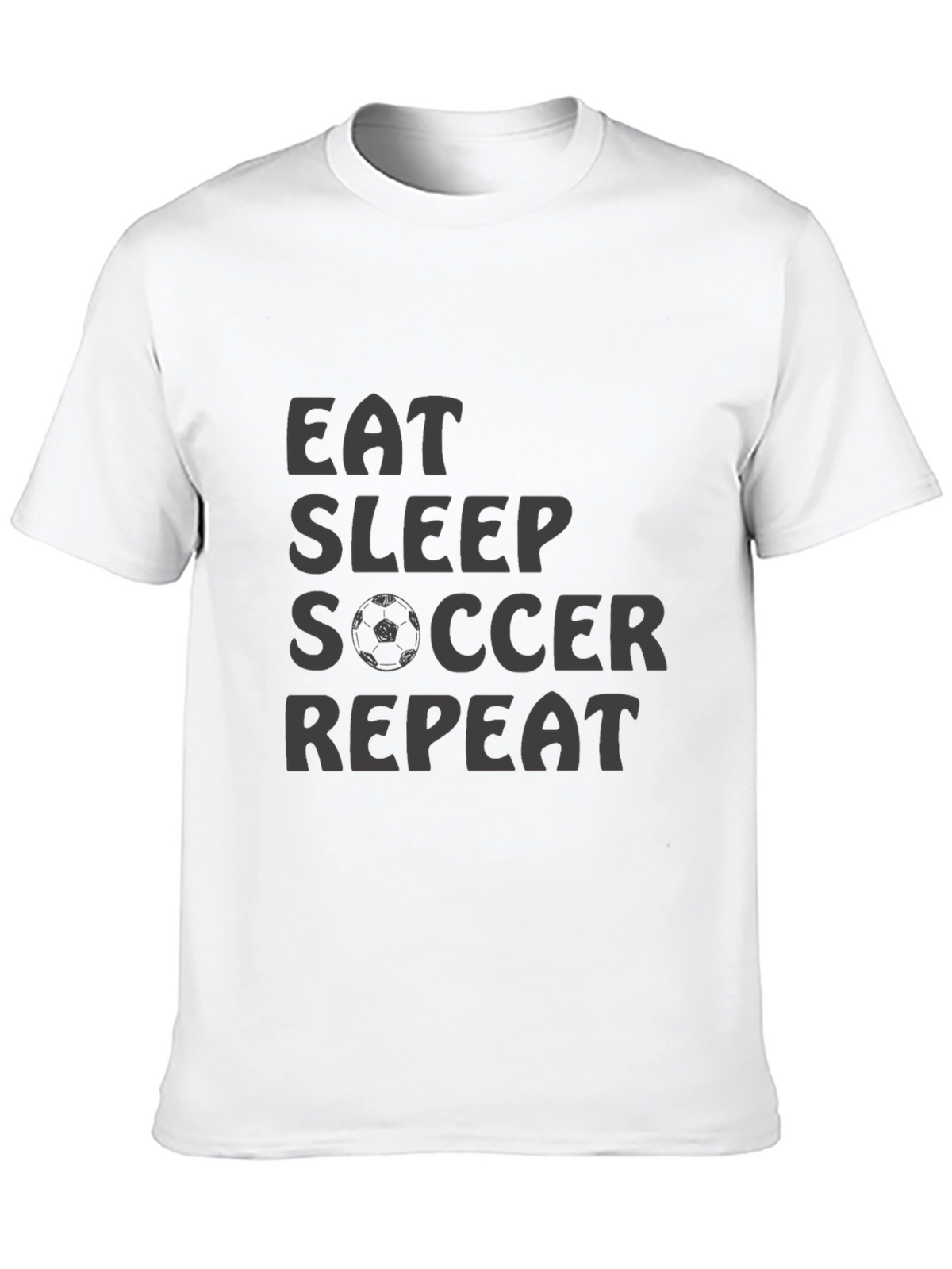 Eat Sleep Soccer Repeat T-Shirt - Black