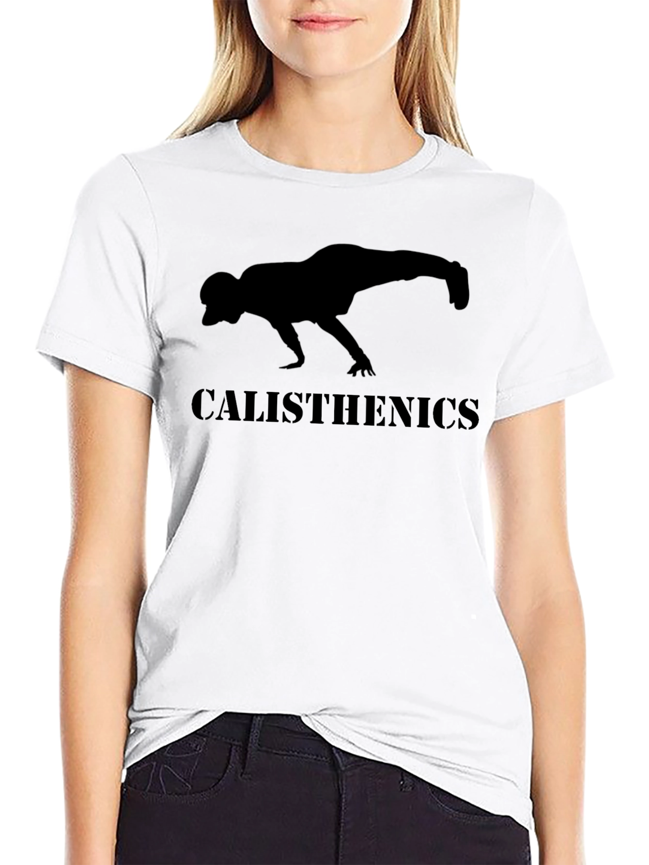 Calisthenics Handstand Graphic Tee - Black