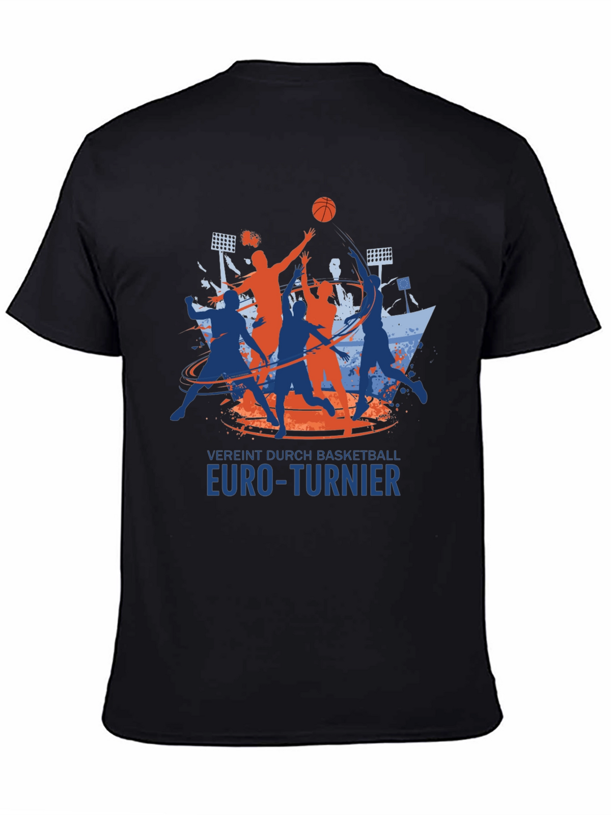 Basketball Euro-Turnier Black T-Shirt