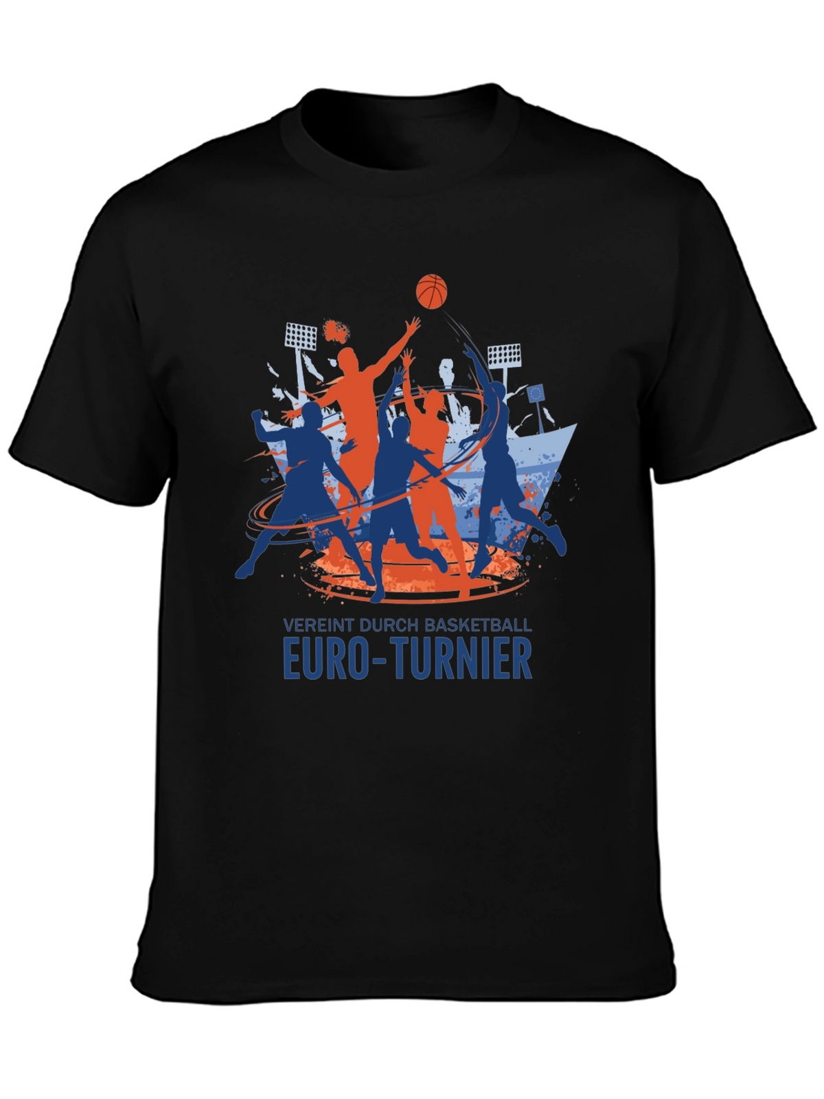 Basketball Euro-Turnier Black T-Shirt
