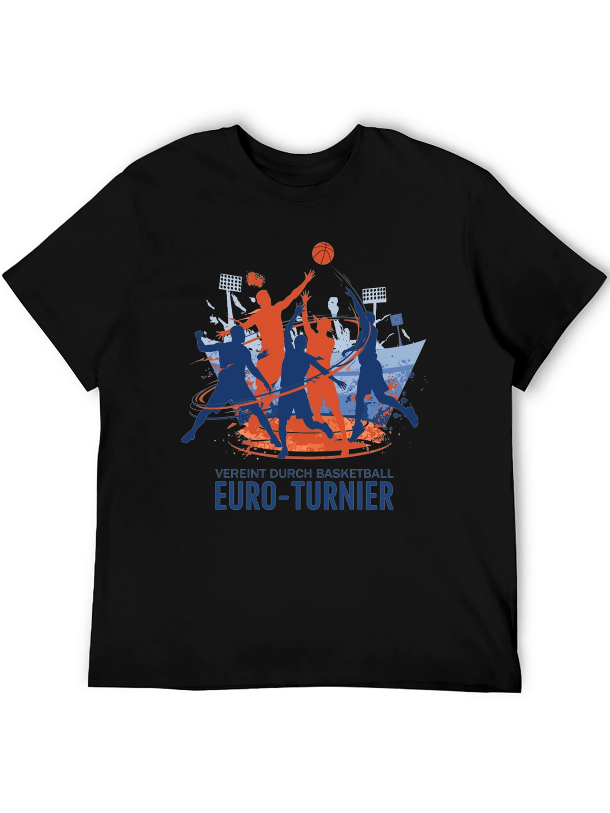 Basketball Euro-Turnier Black T-Shirt