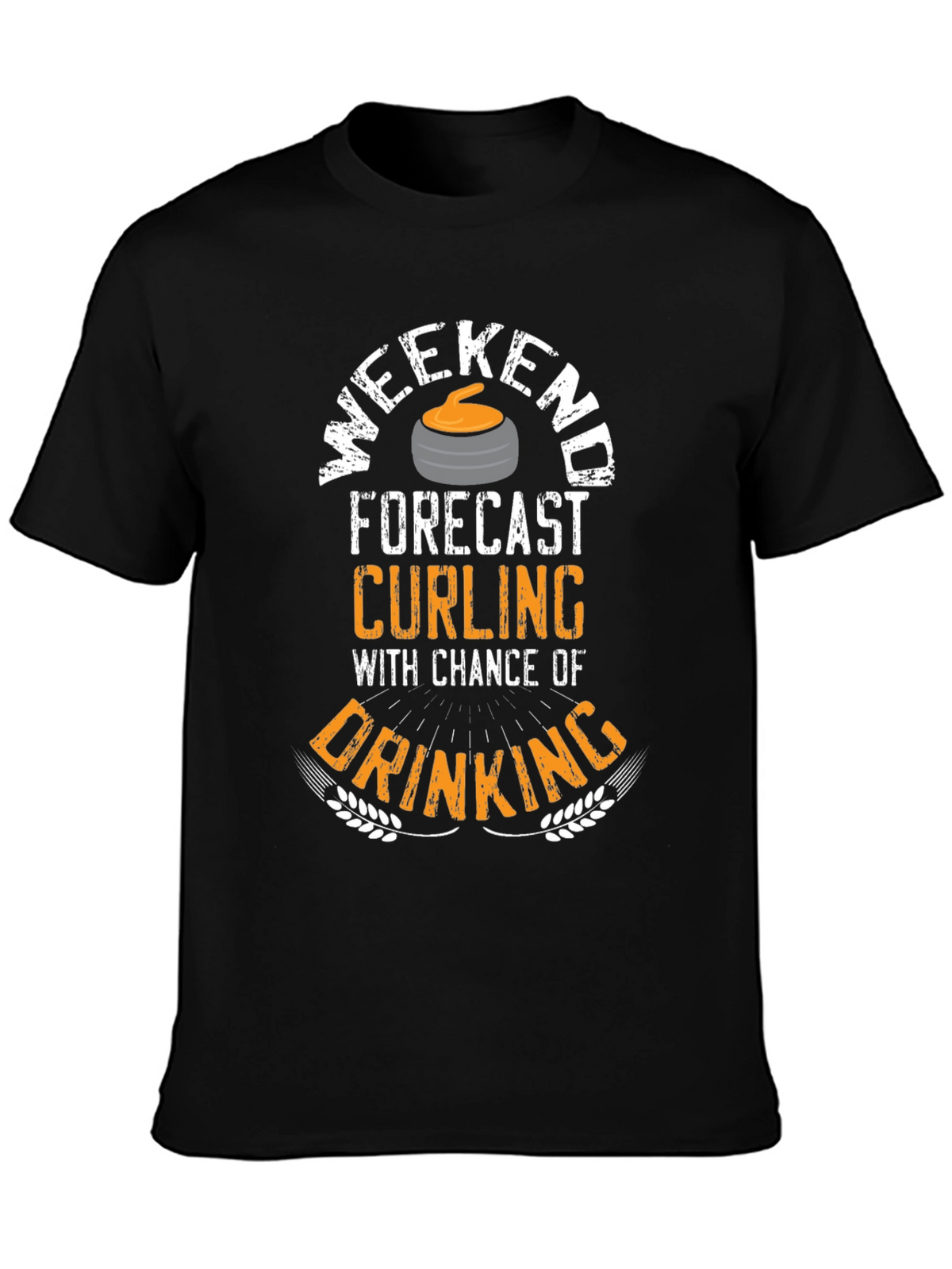 Weekend Curling & Drinking Graphic T-Shirt