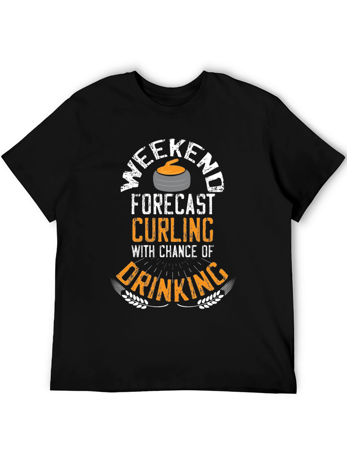 Weekend Curling & Drinking Graphic T-Shirt