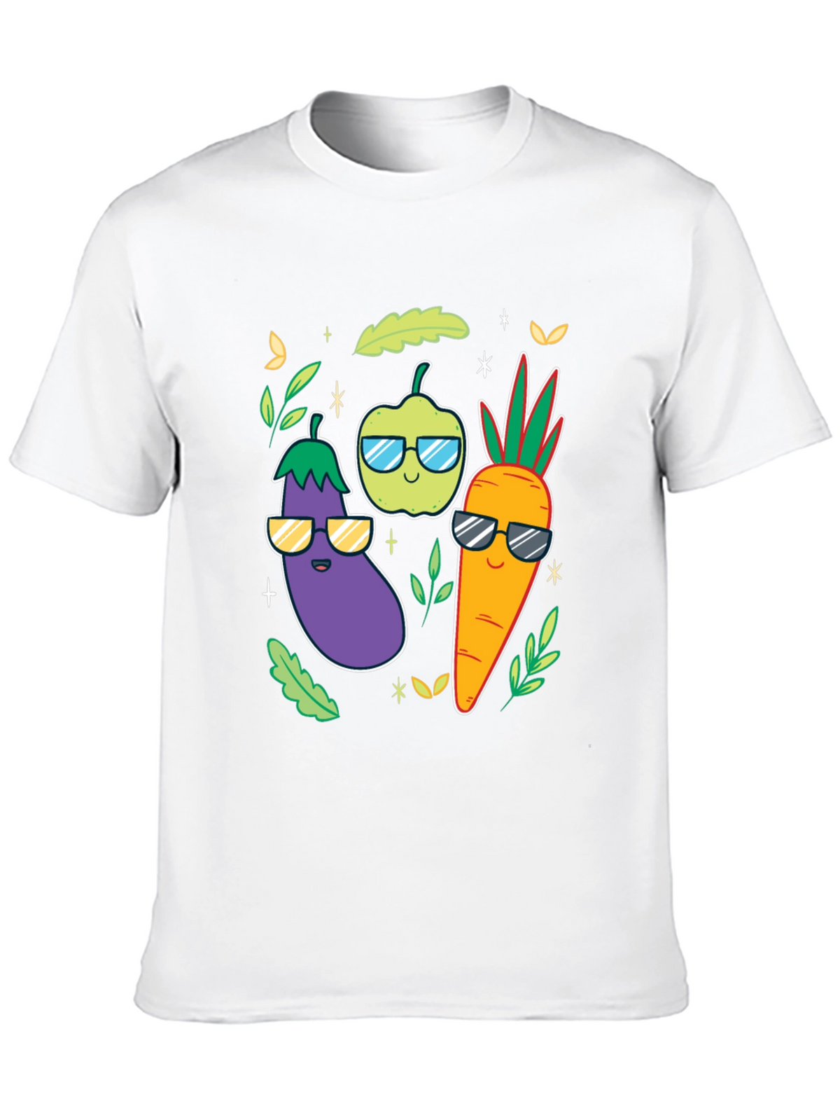 Cool Veggies Black T-Shirt