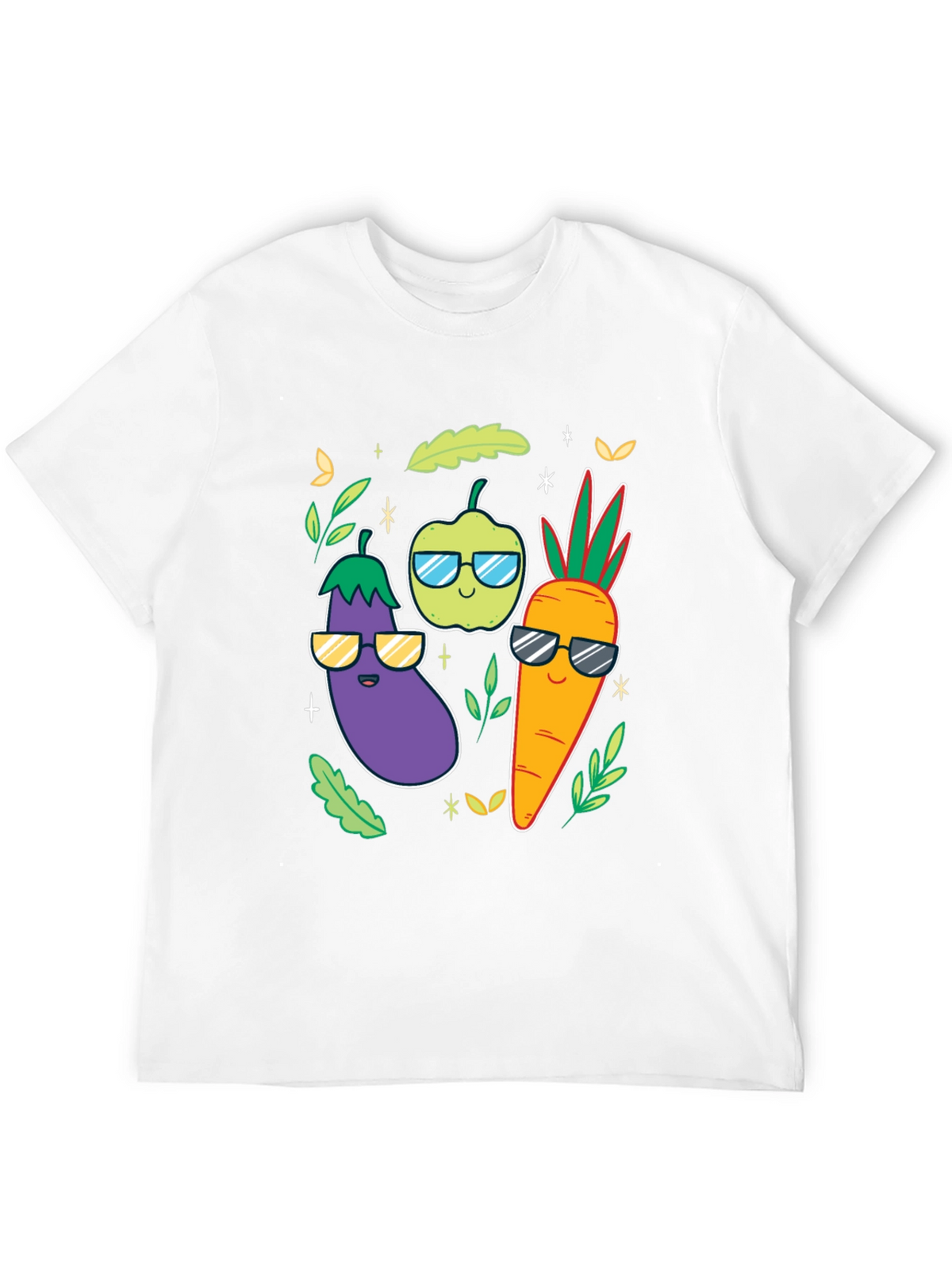 Cool Veggies Black T-Shirt
