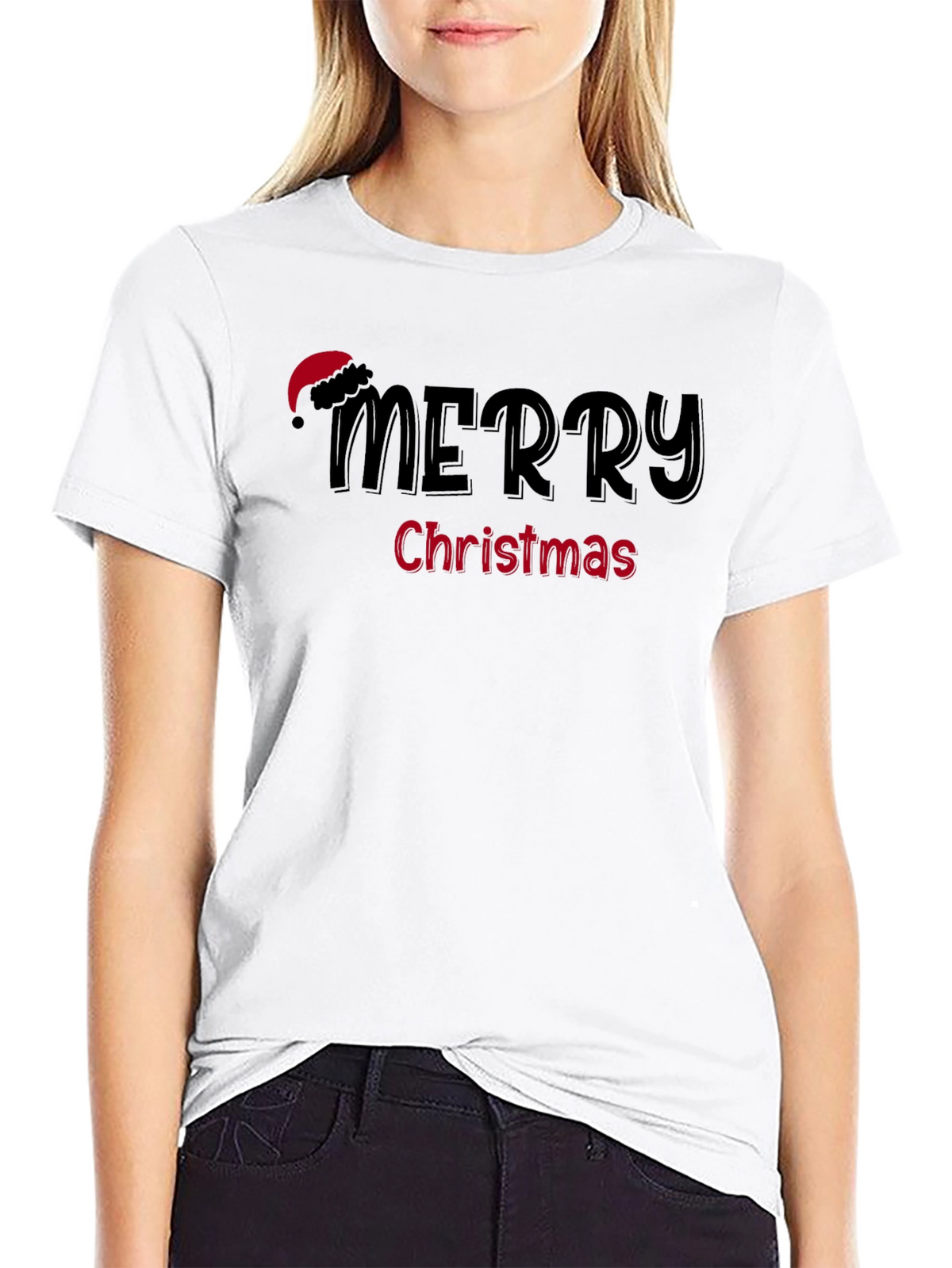 Merry Christmas Graphic Tee - Holiday Festive T-Shirt