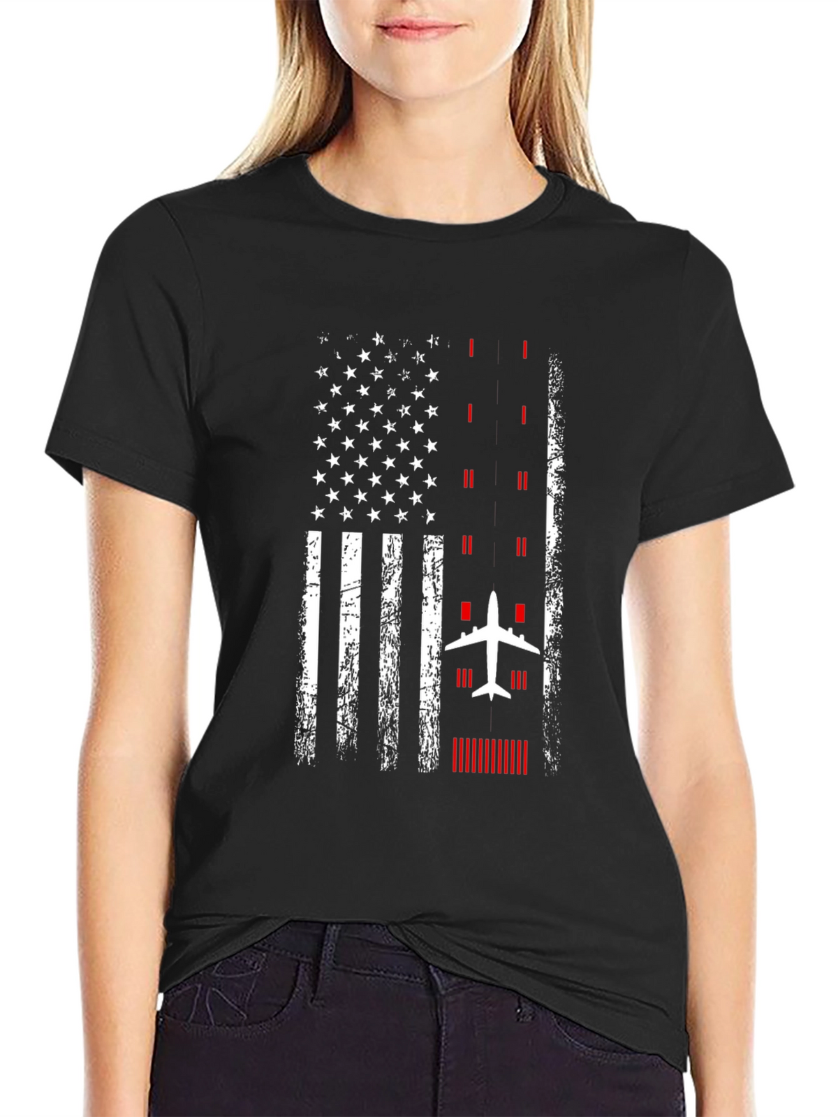 Aviation American Flag T-Shirt - Pilot Pride