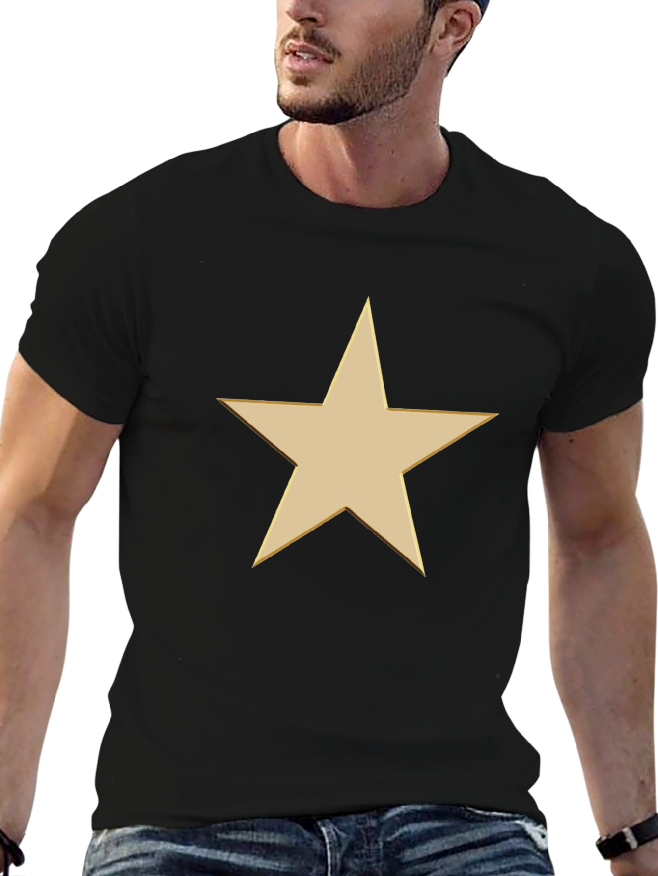 Classic Star Graphic Tee - Black