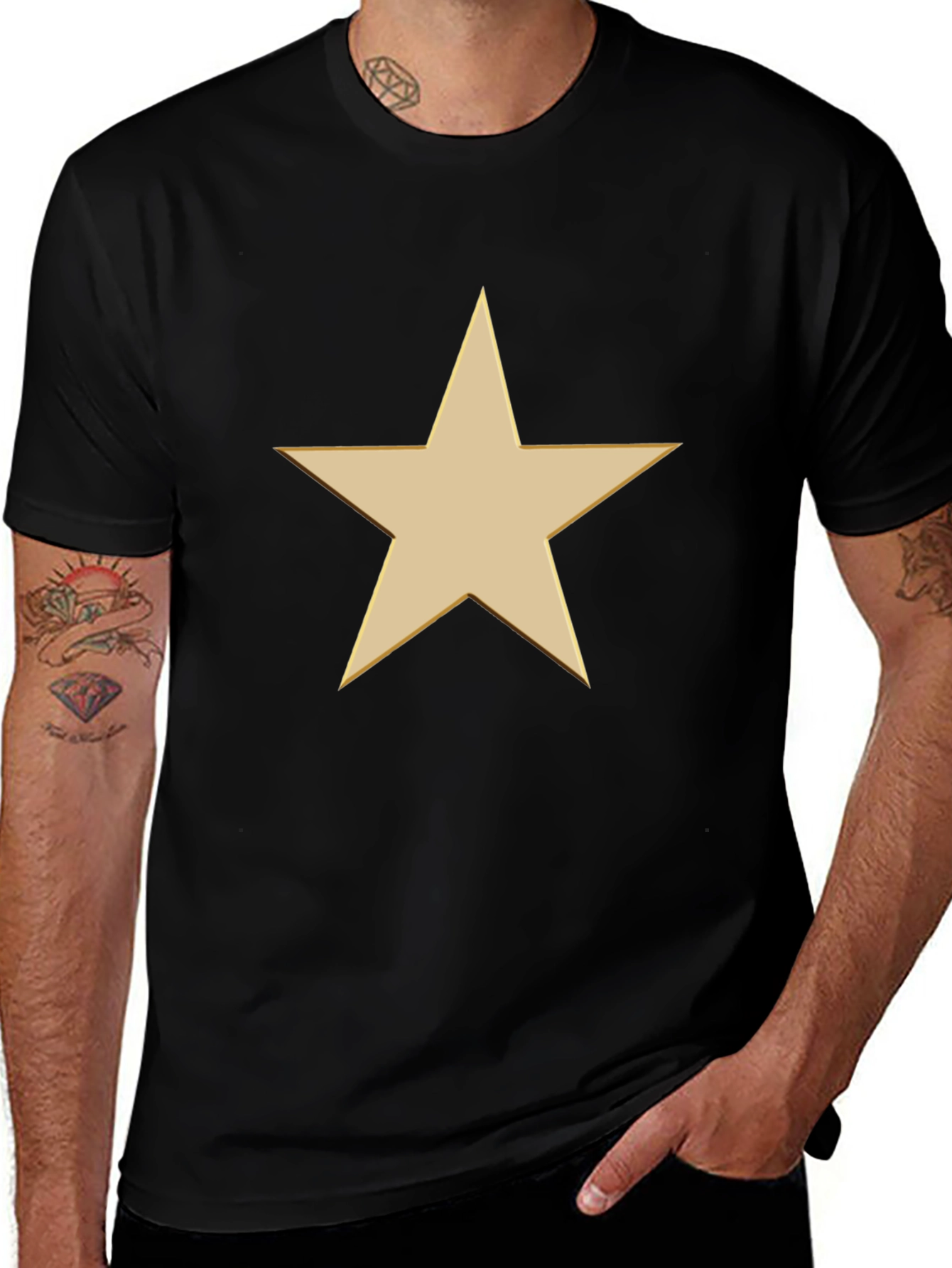 Classic Star Graphic Tee - Black