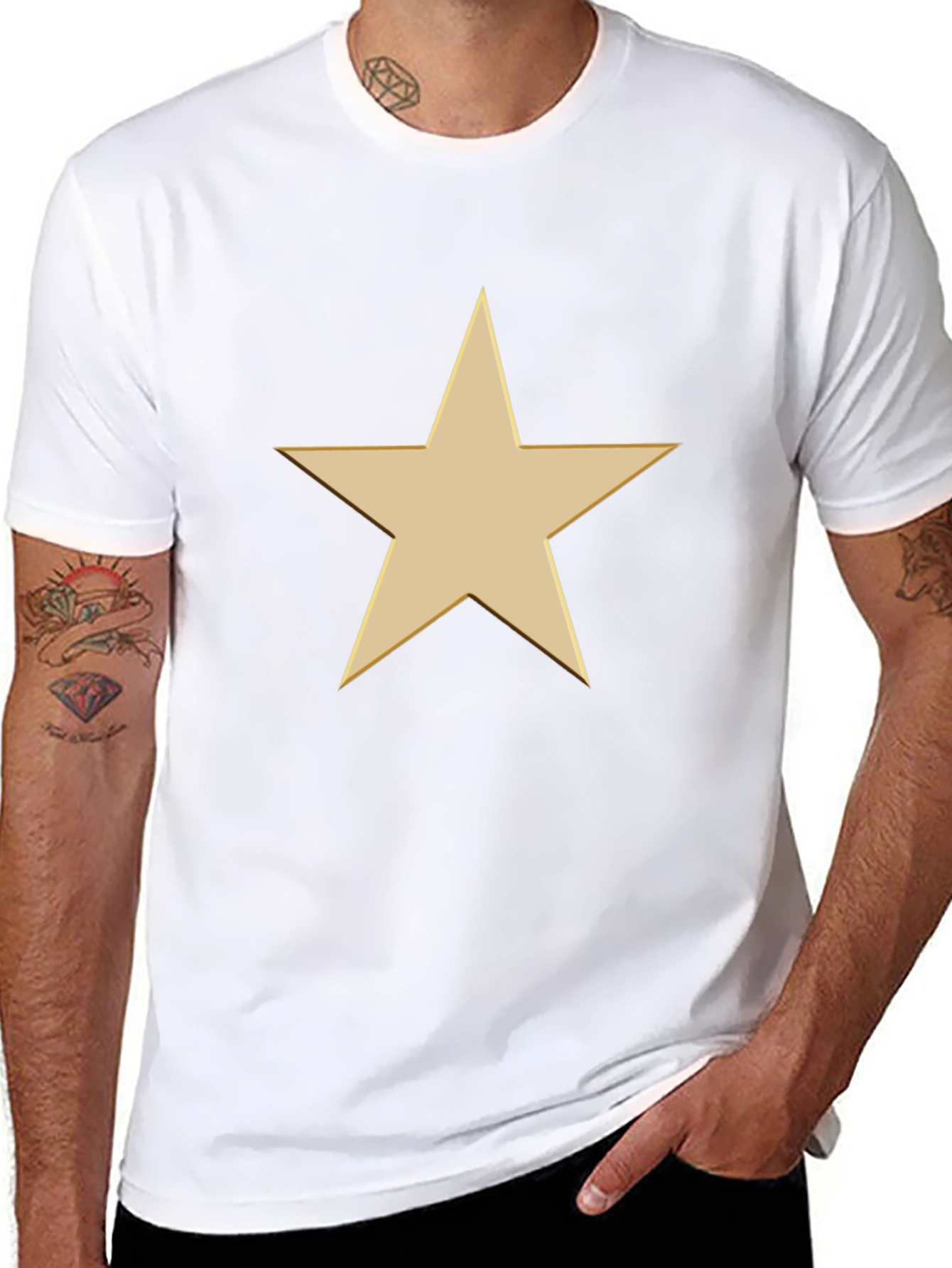Classic Star Graphic Tee - Black
