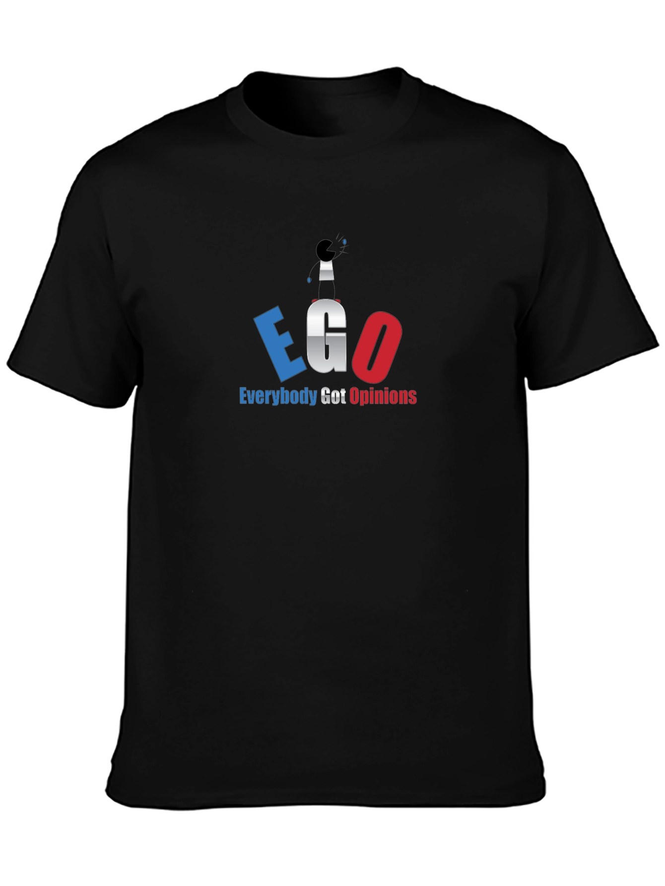 EGO Everybody Got Opinions T-Shirt - Black