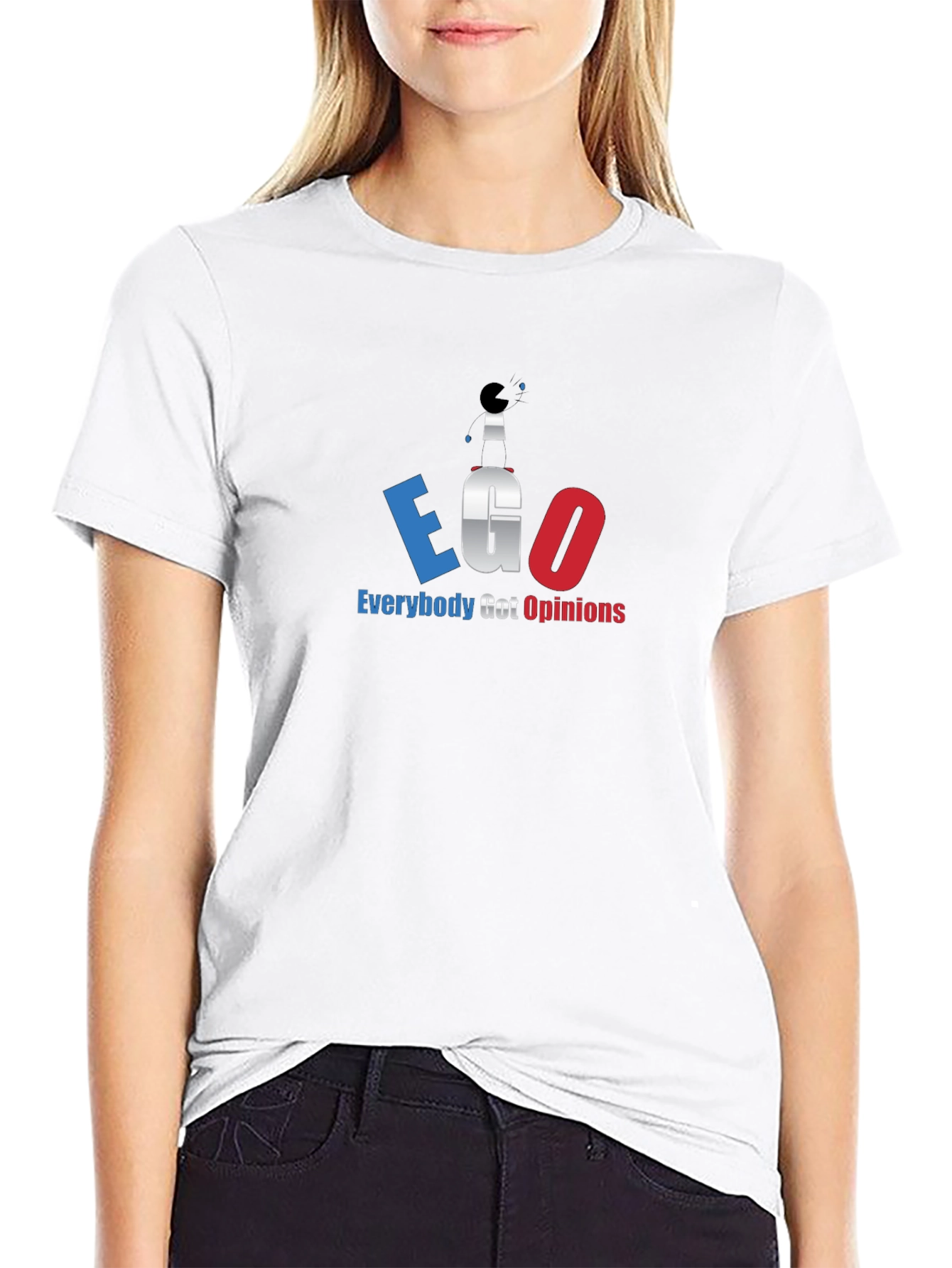 EGO Everybody Got Opinions T-Shirt - Black