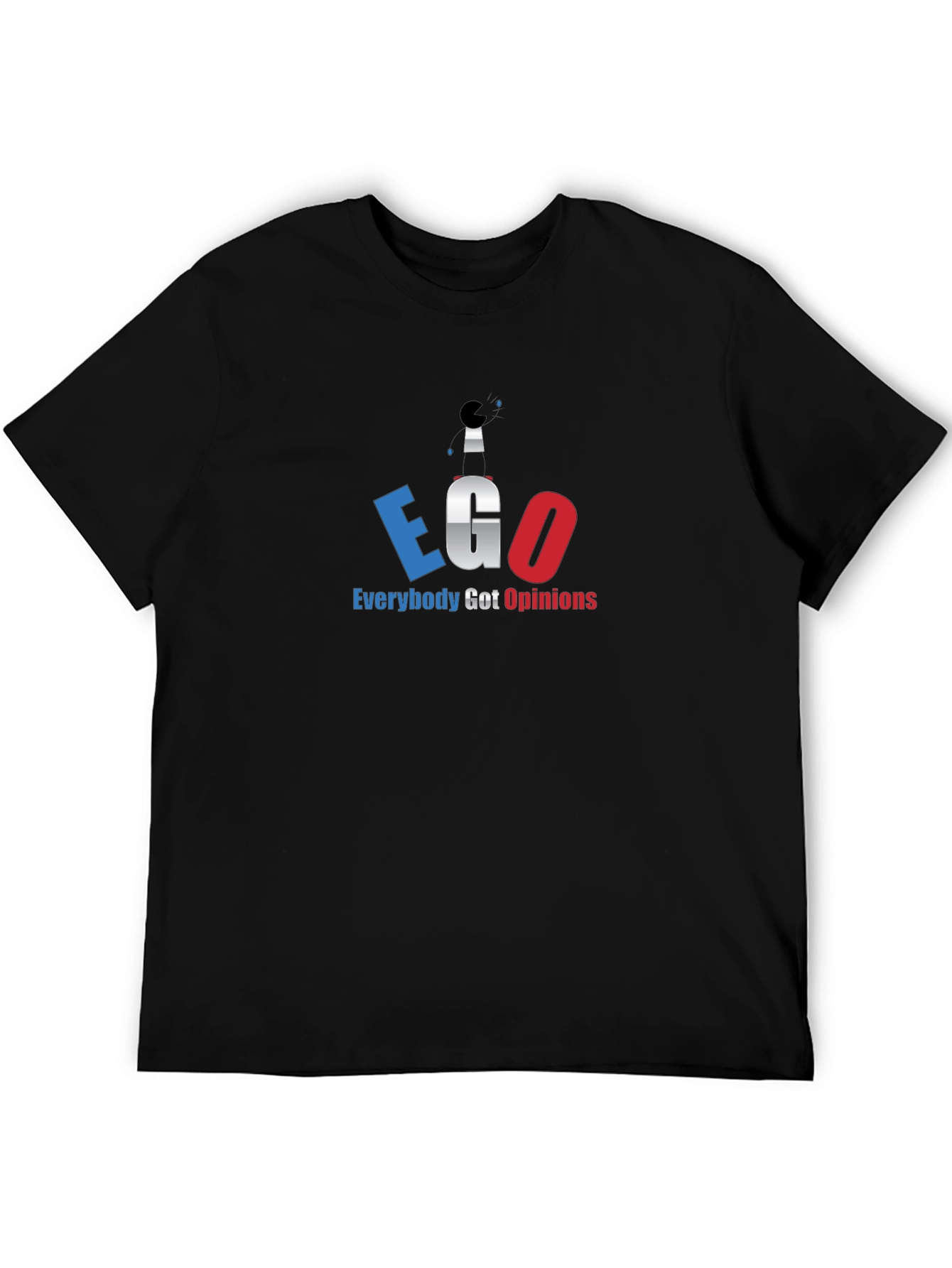 EGO Everybody Got Opinions T-Shirt - Black
