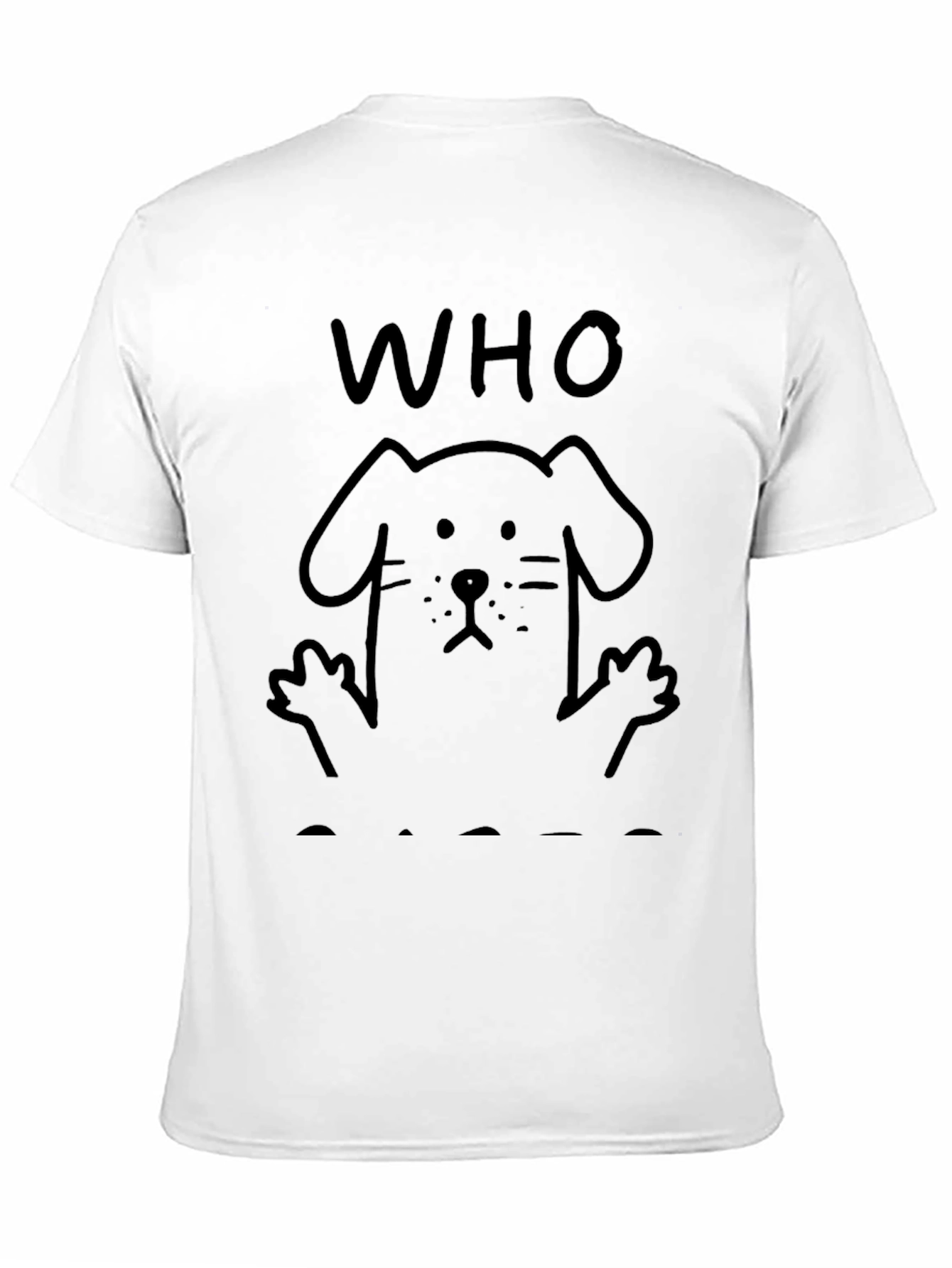 Who Rescued Who? Dog Lover T-Shirt - Black