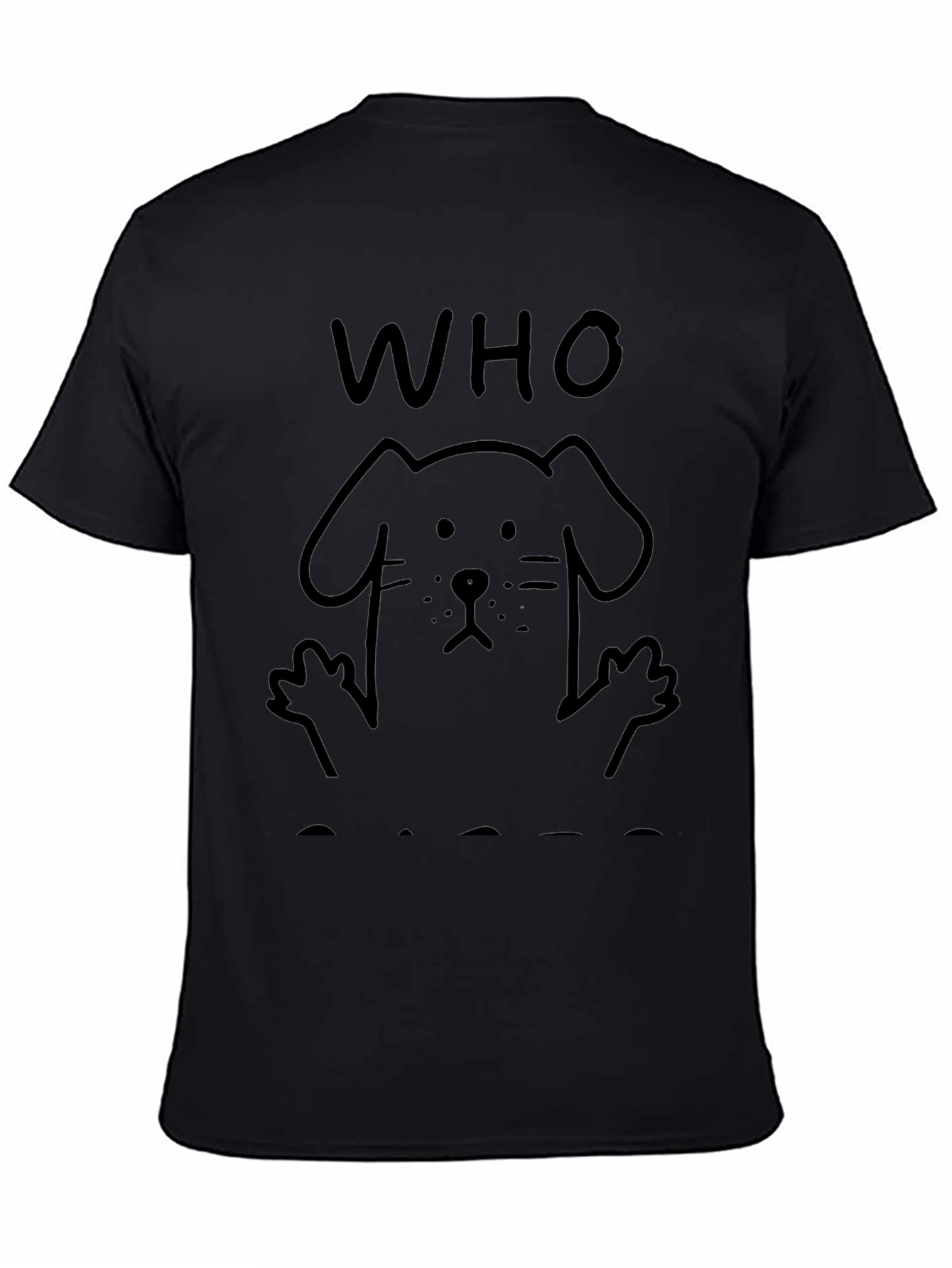 Who Rescued Who? Dog Lover T-Shirt - Black