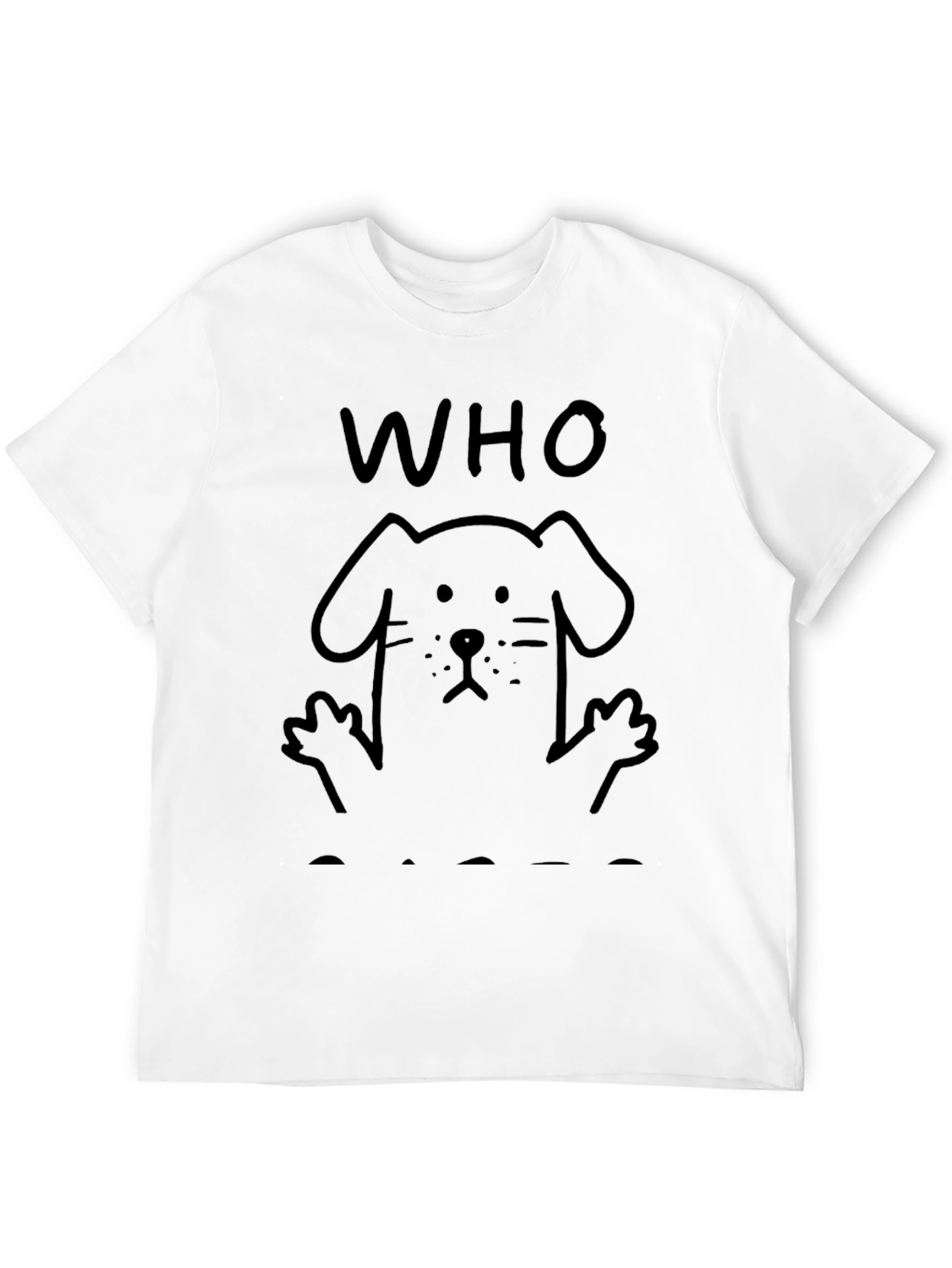 Who Rescued Who? Dog Lover T-Shirt - Black