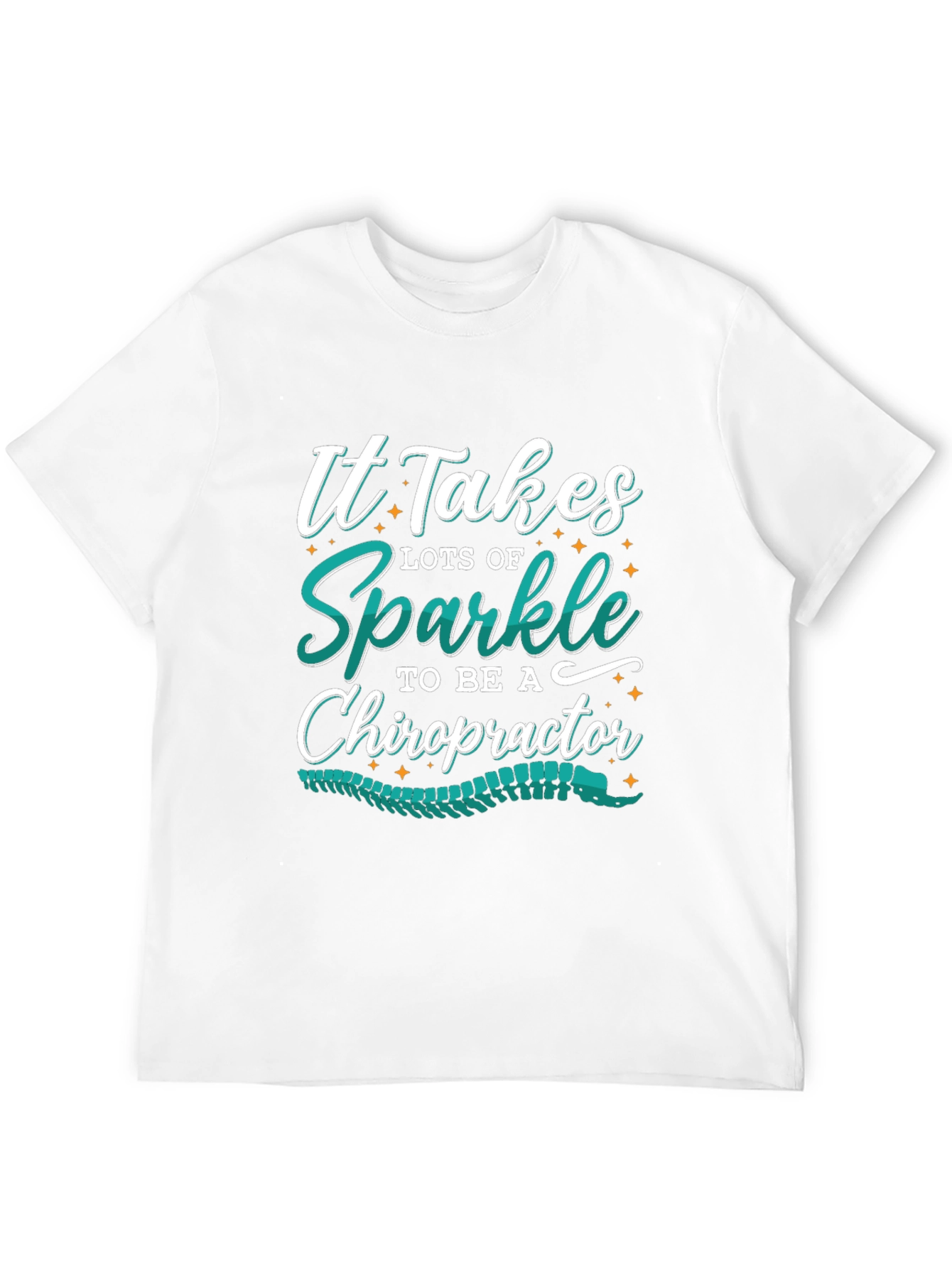 Sparkle Chiropractor T-Shirt - Black Graphic Tee