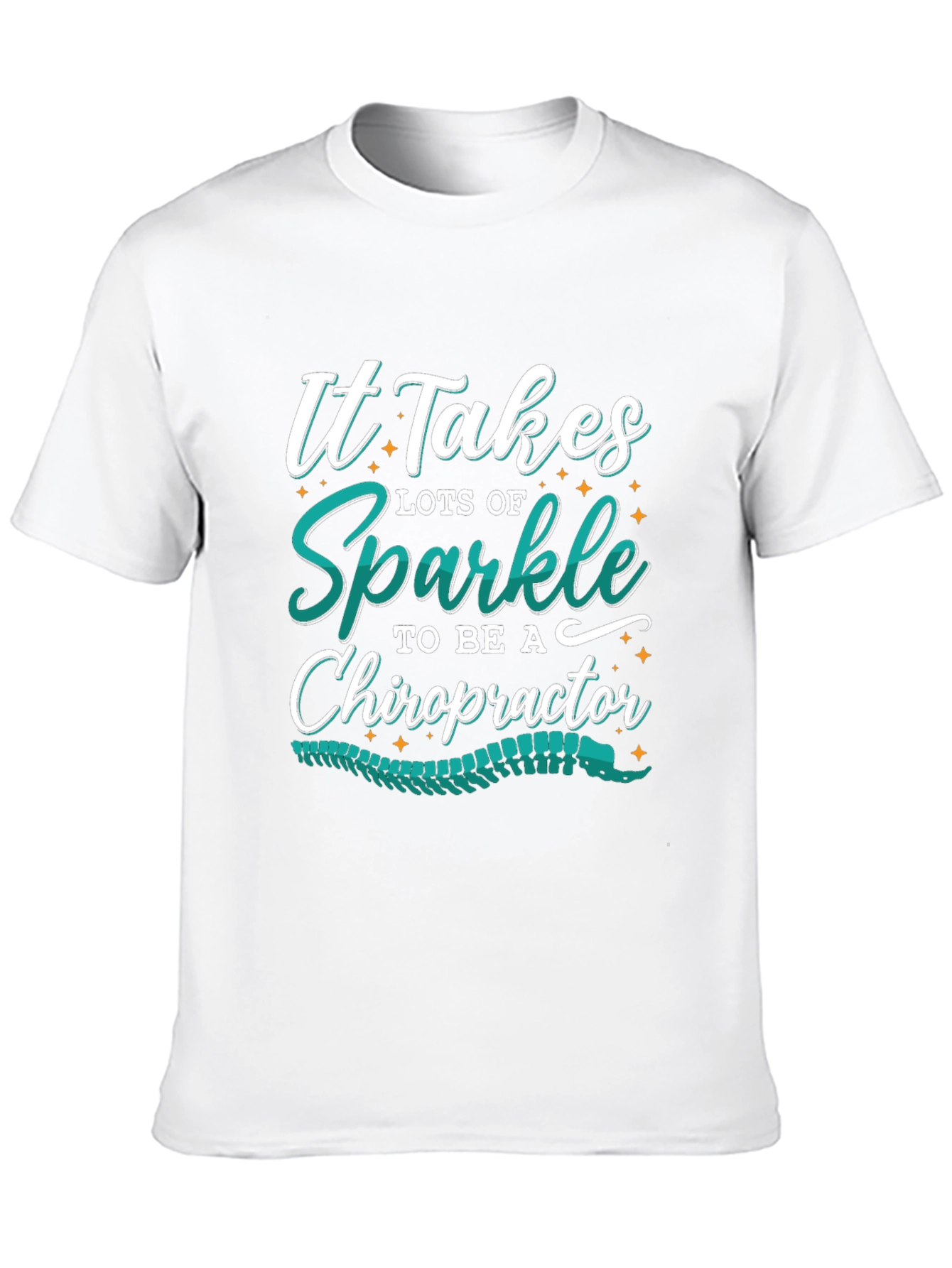 Sparkle Chiropractor T-Shirt - Black Graphic Tee