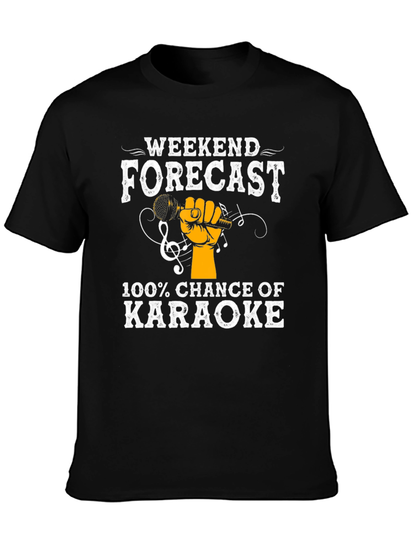 Karaoke Weekend Forecast Graphic Tee