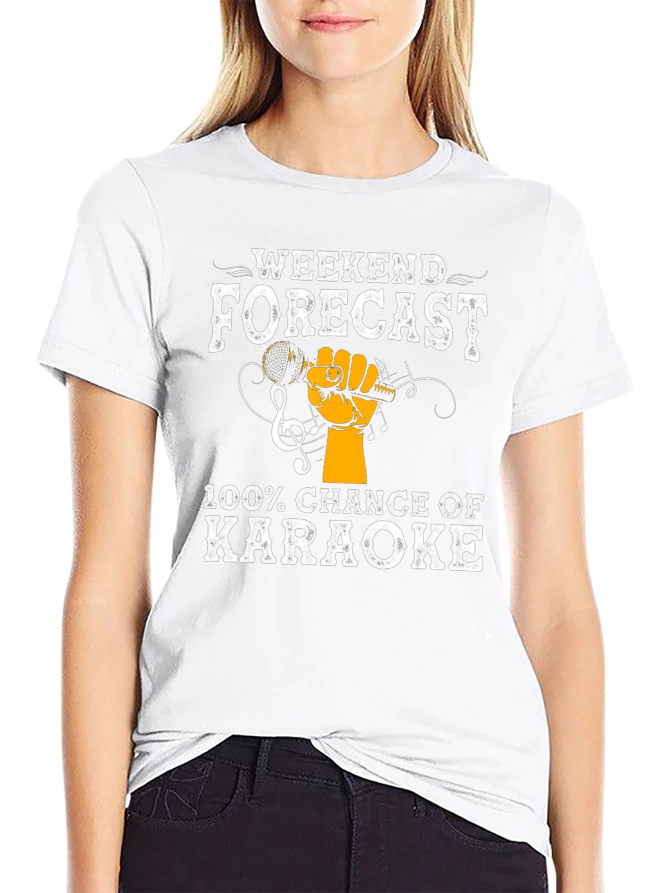 Karaoke Weekend Forecast Graphic Tee
