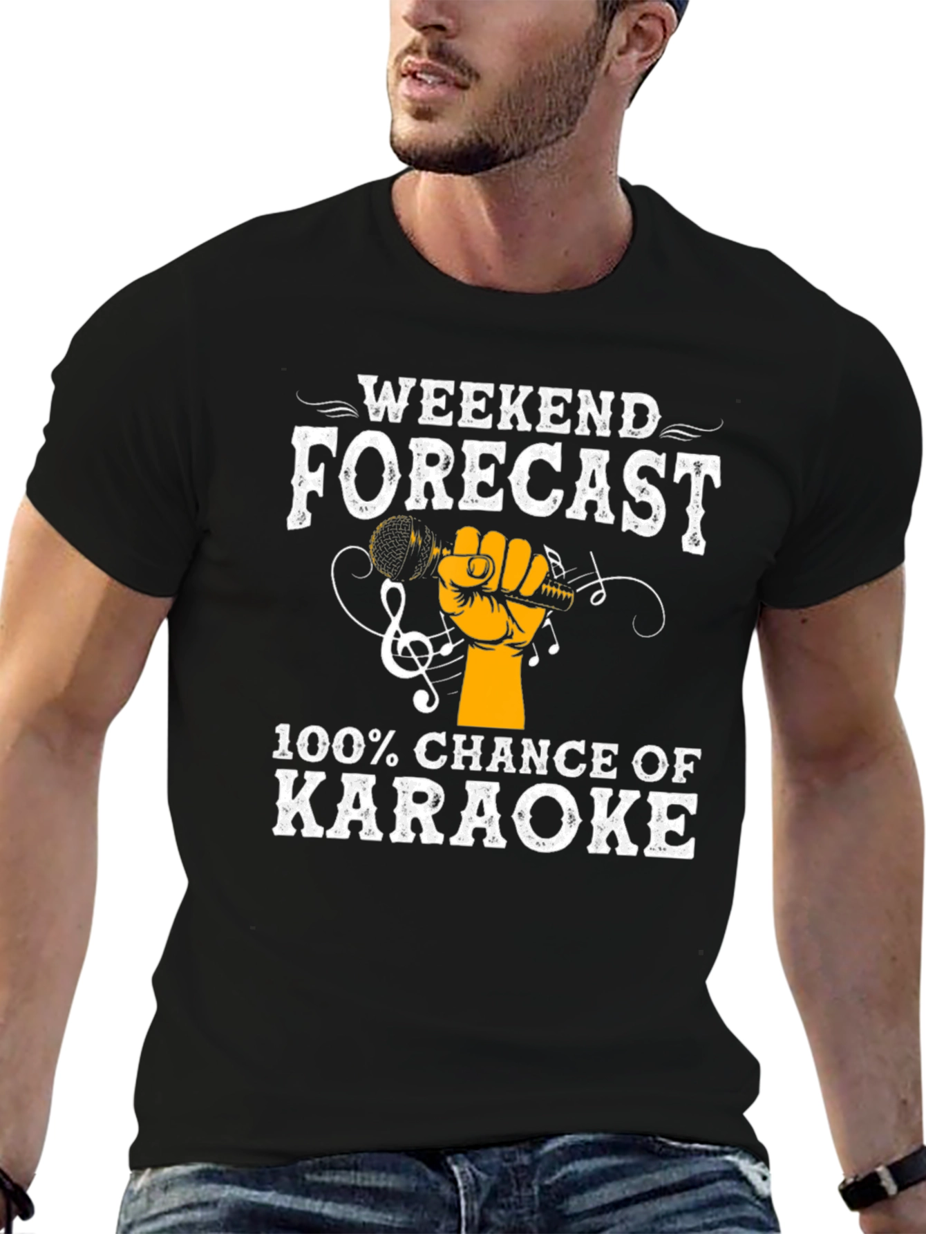 Karaoke Weekend Forecast Graphic Tee