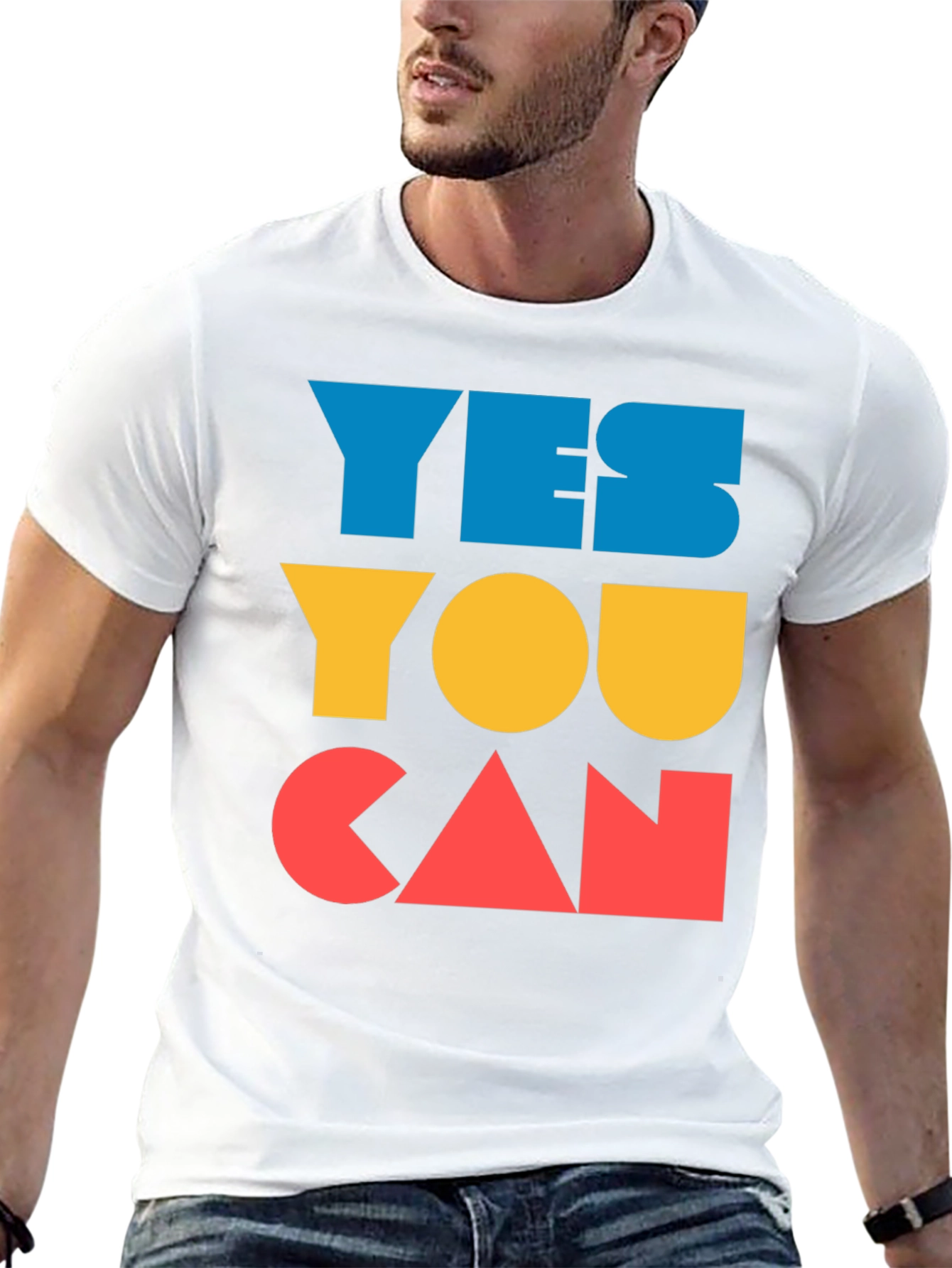 Yes You Can Graphic Tee - Motivational Shirt
