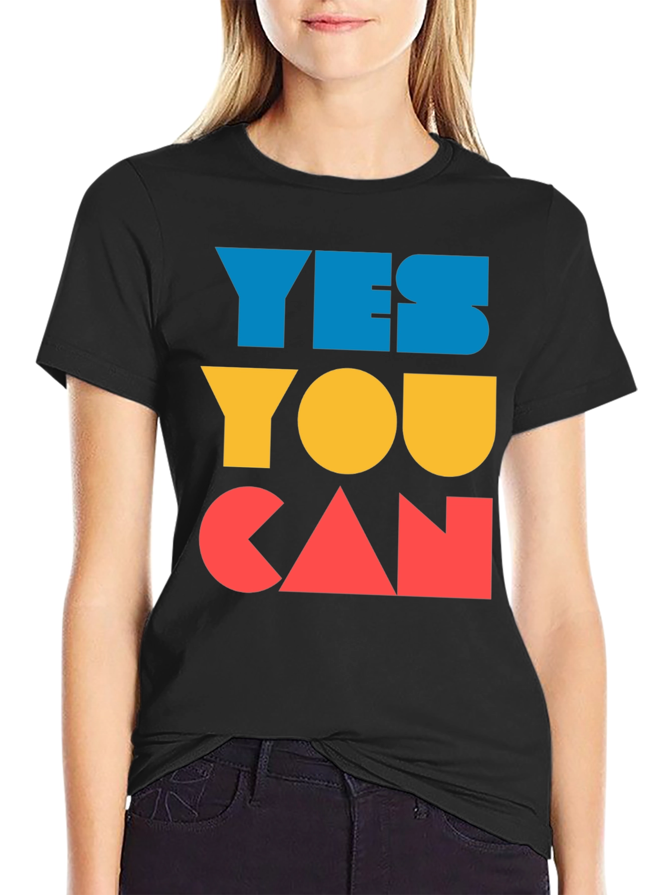 Yes You Can Graphic Tee - Motivational Shirt