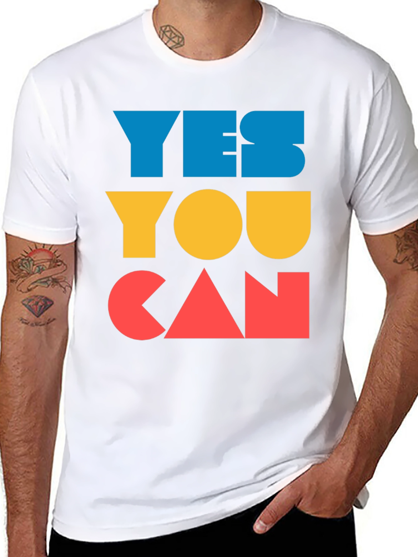 Yes You Can Graphic Tee - Motivational Shirt