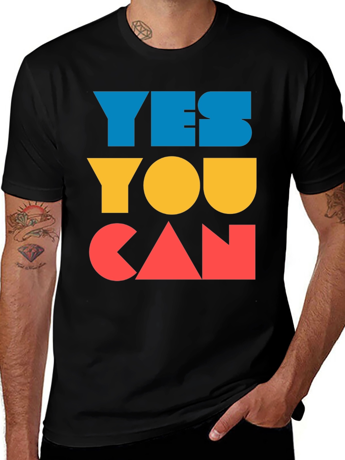 Yes You Can Graphic Tee - Motivational Shirt