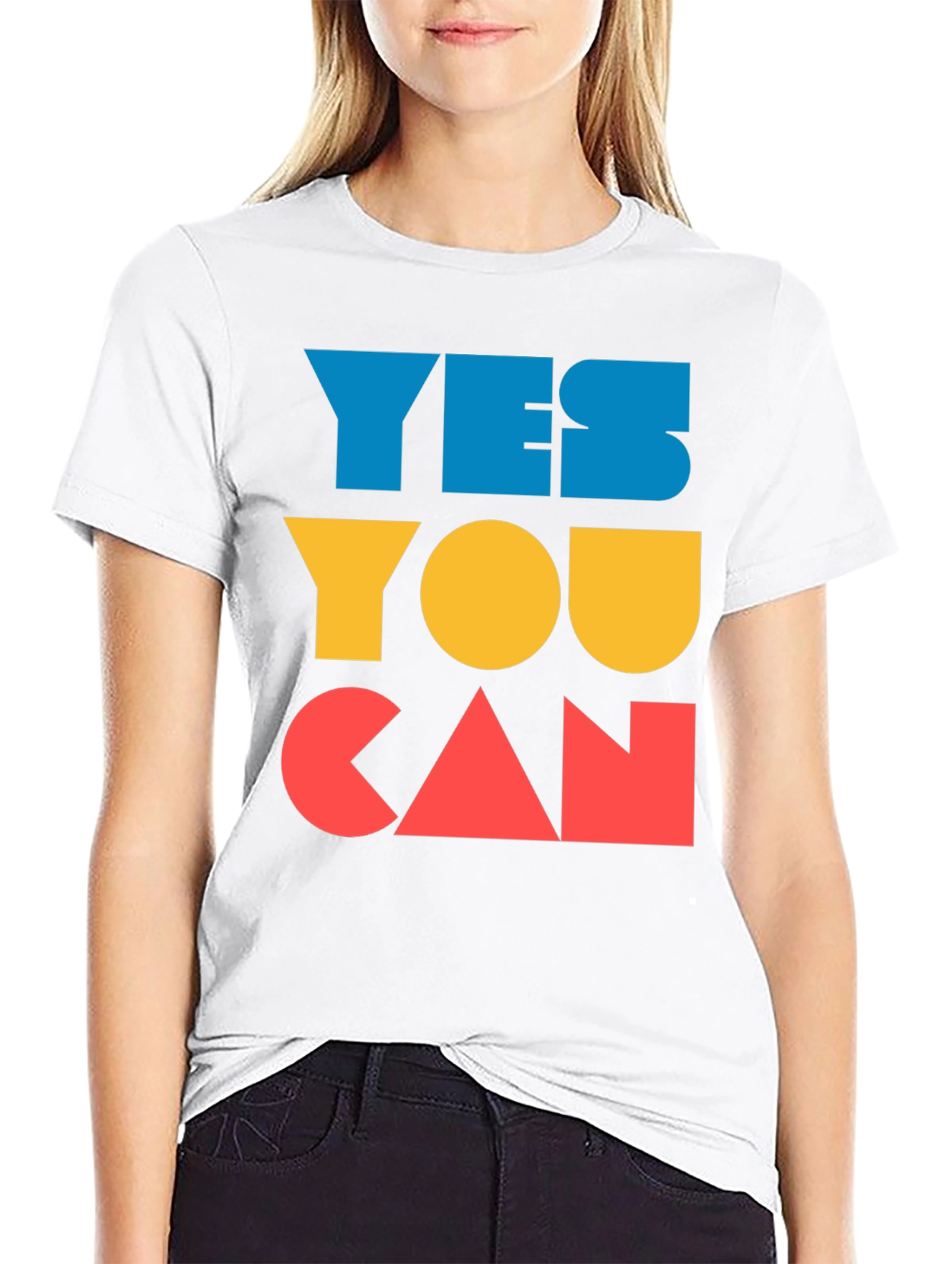Yes You Can Graphic Tee - Motivational Shirt