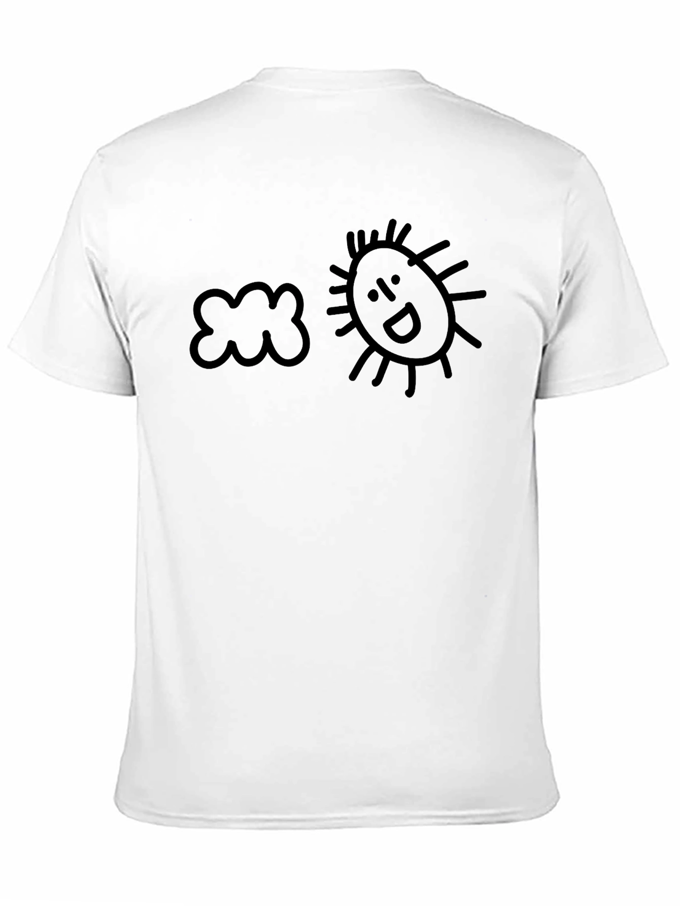 Cloud & Sun Graphic Tee - Soft Cotton Blend