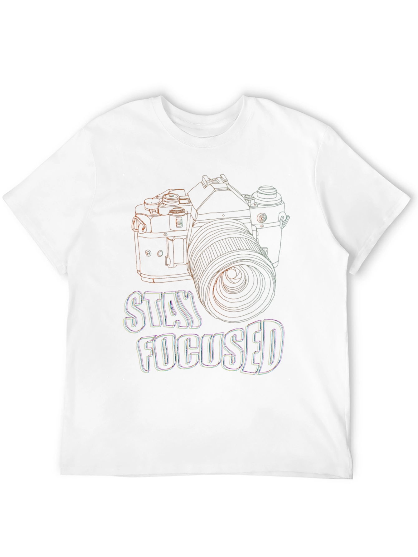 Stay Focused Camera Graphic T-Shirt