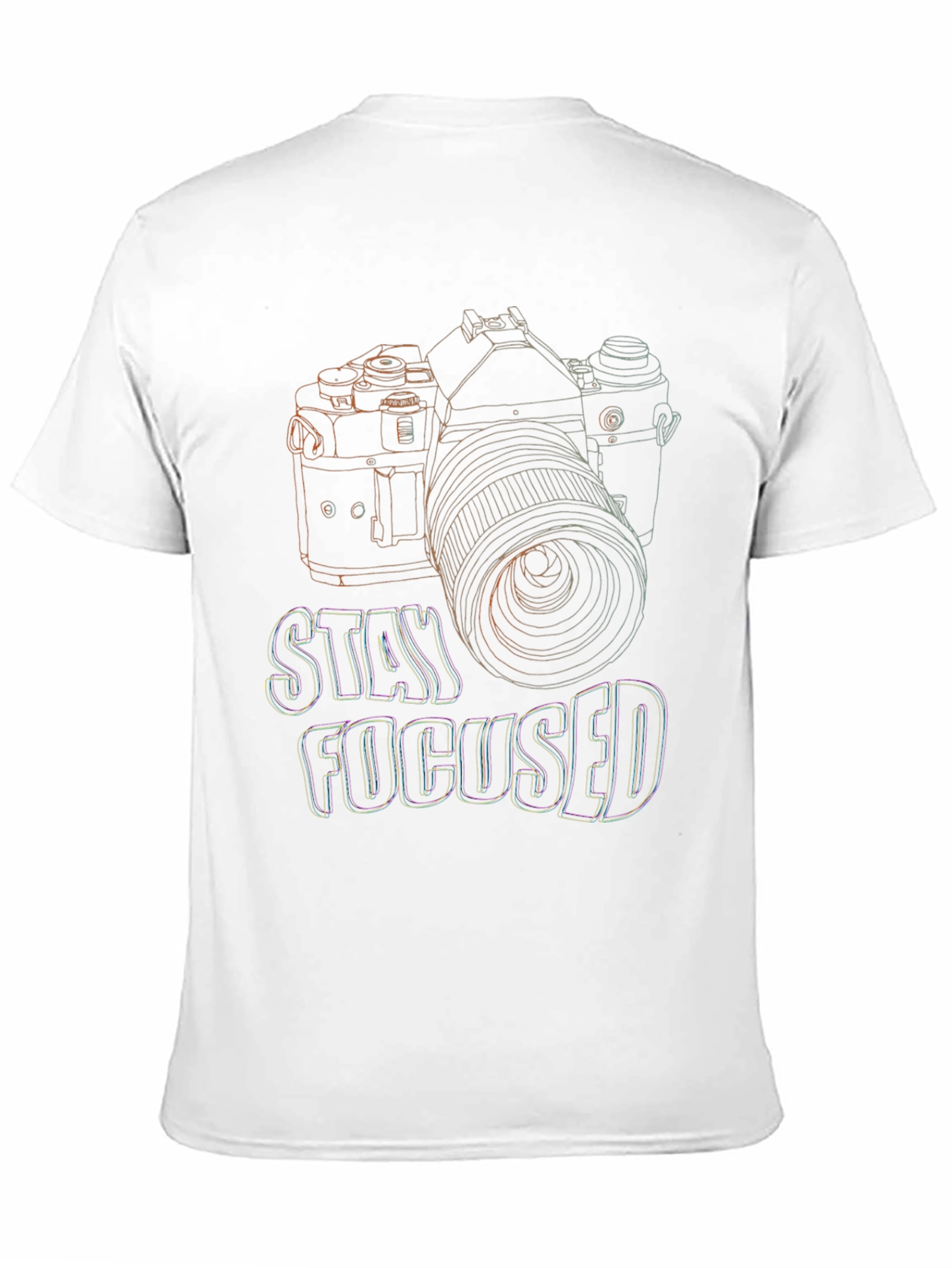 Stay Focused Camera Graphic T-Shirt