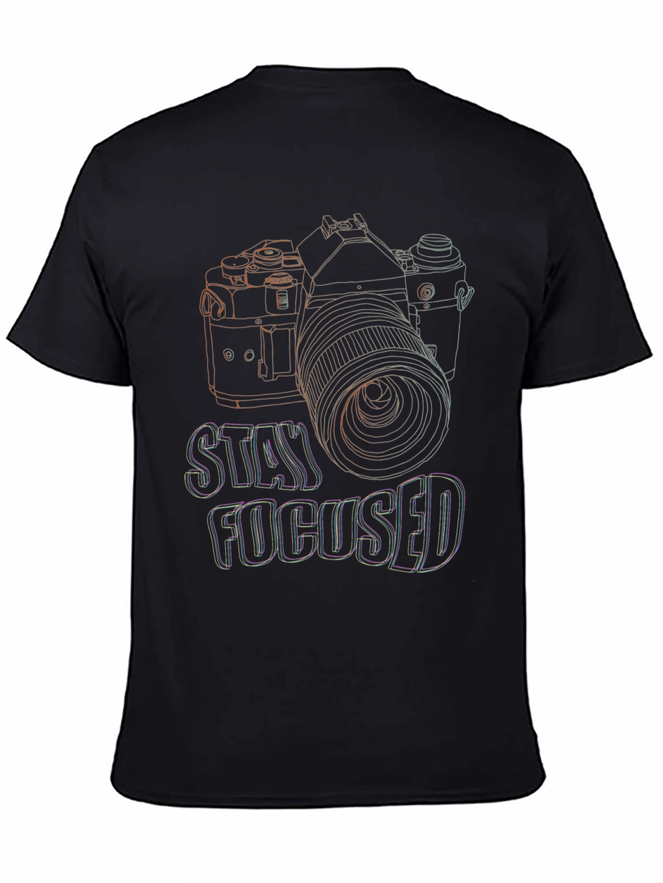 Stay Focused Camera Graphic T-Shirt