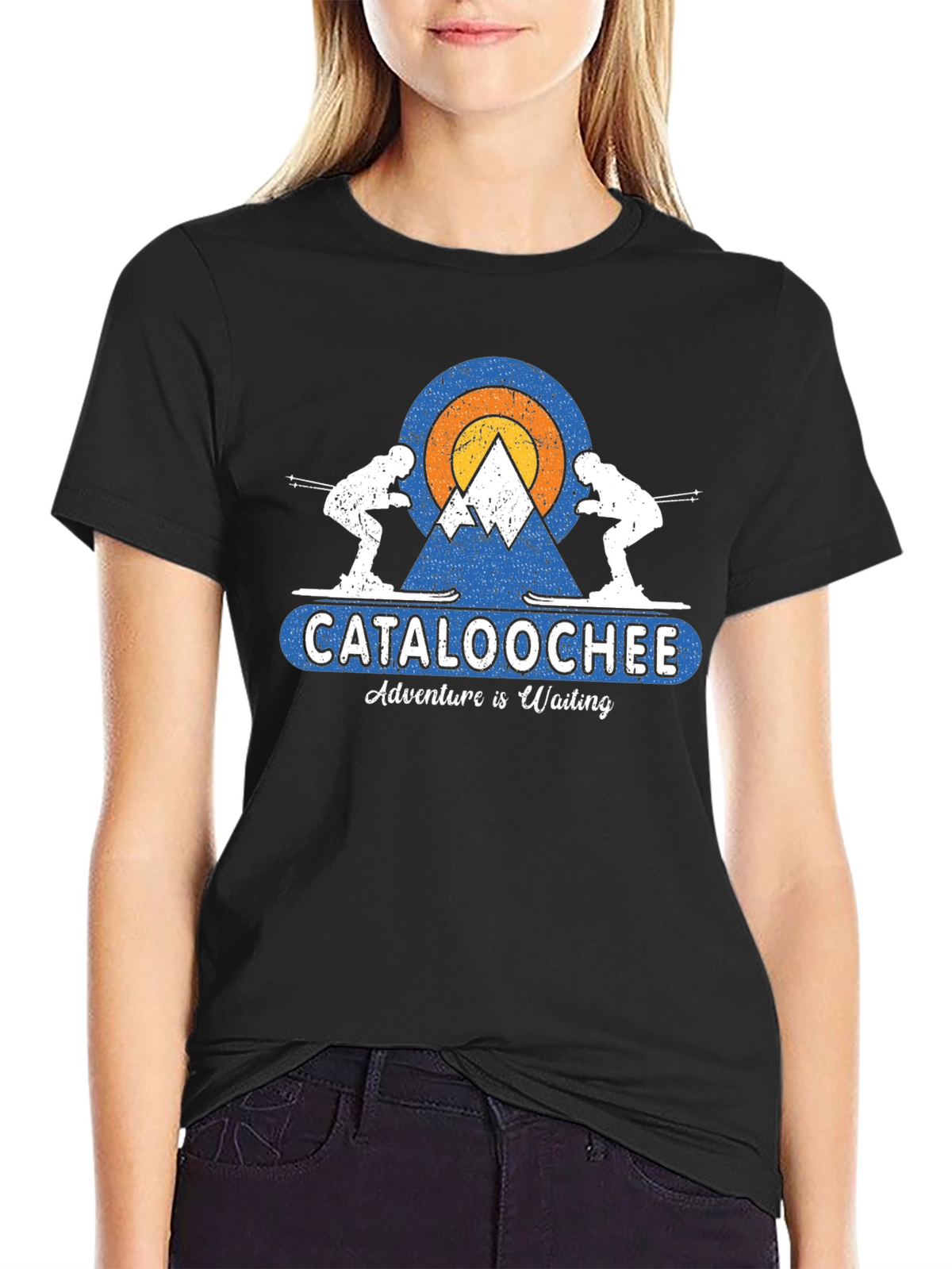 Cataloochee Adventure Skiing Graphic Tee