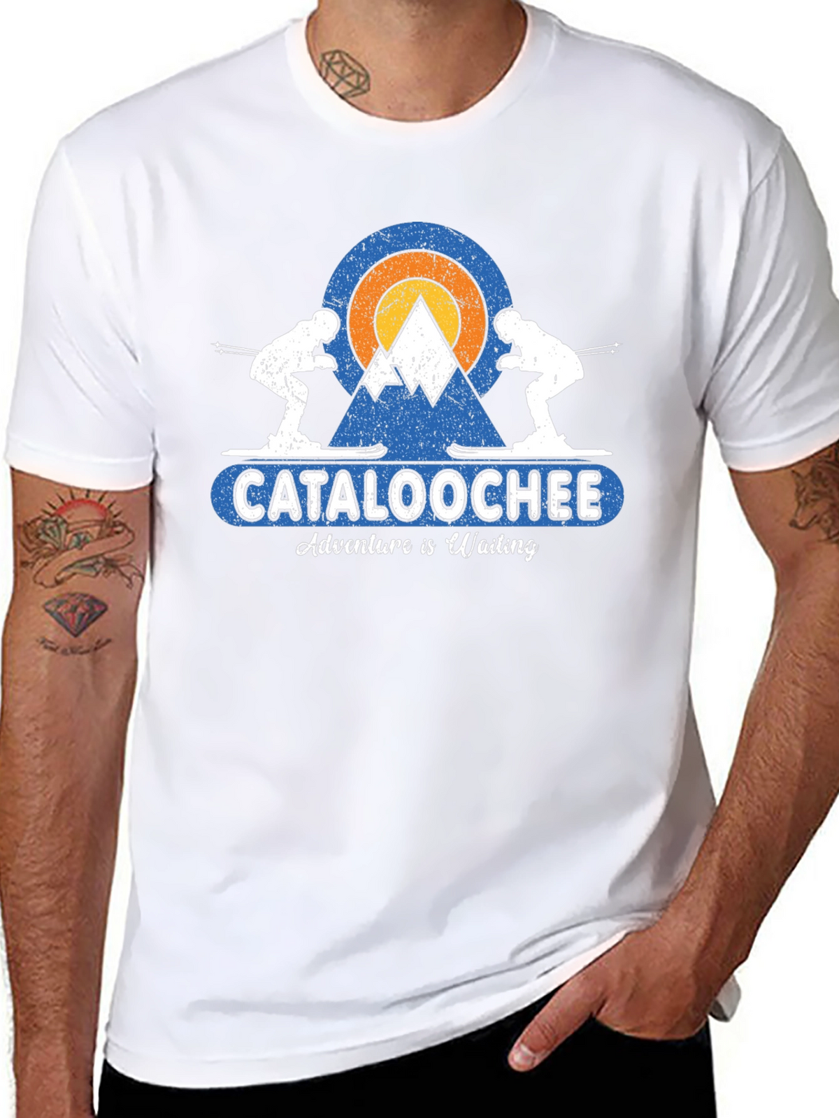 Cataloochee Adventure Skiing Graphic Tee
