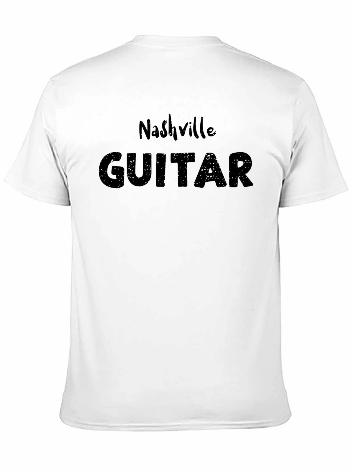 Nashville Guitar Black Graphic T-Shirt