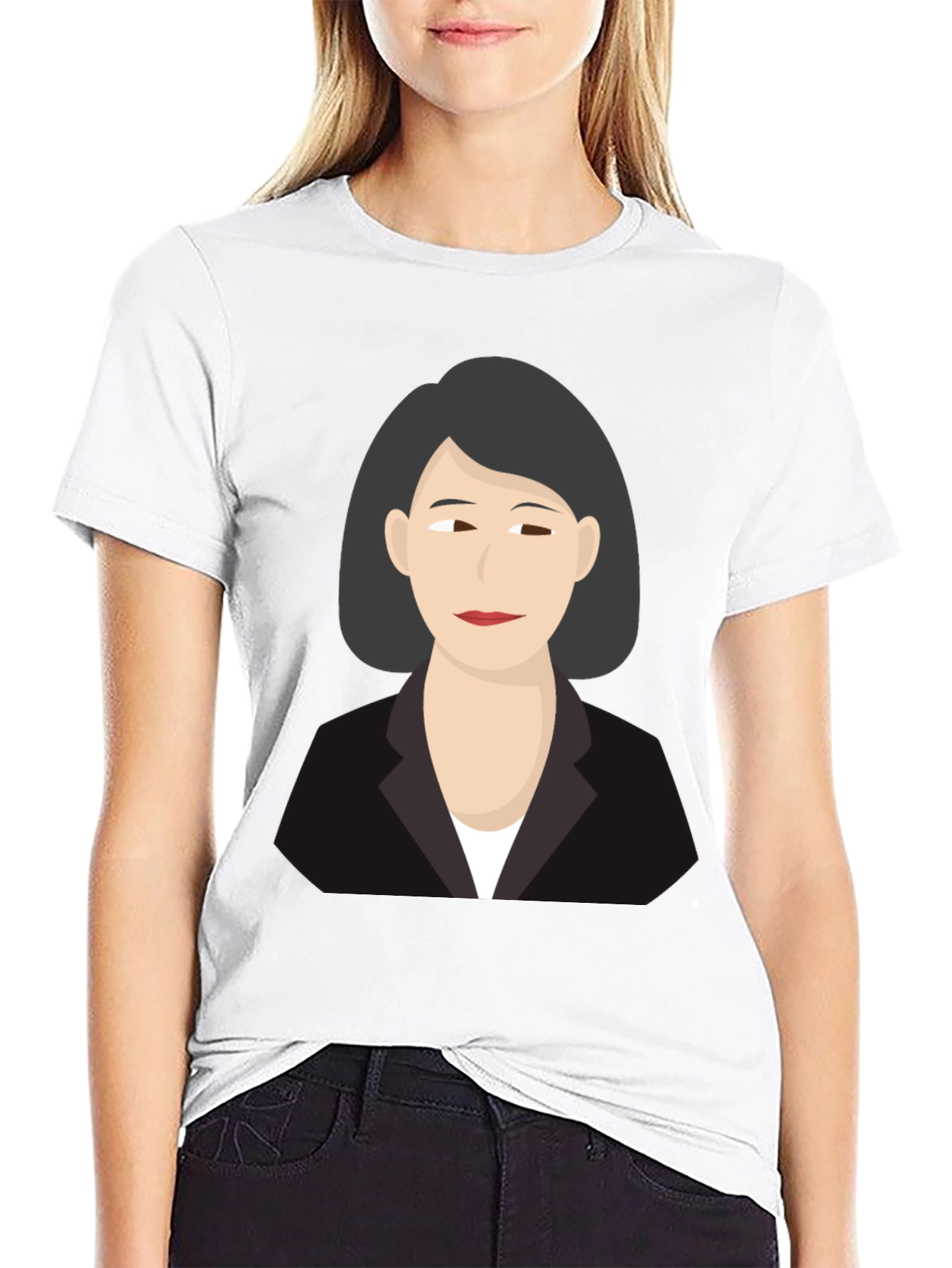 Woman Portrait Graphic Tee - Unisex Black T-Shirt