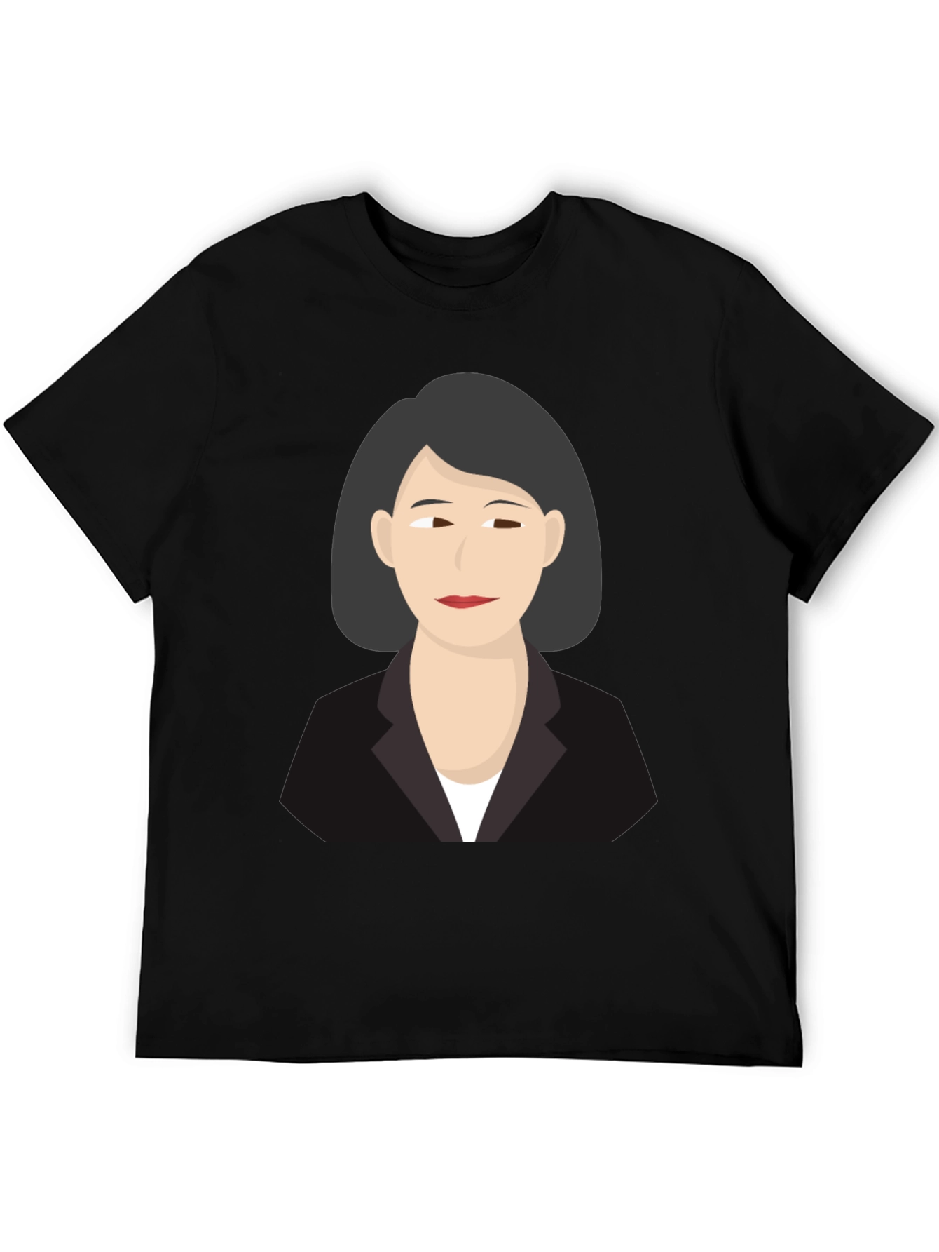 Woman Portrait Graphic Tee - Unisex Black T-Shirt