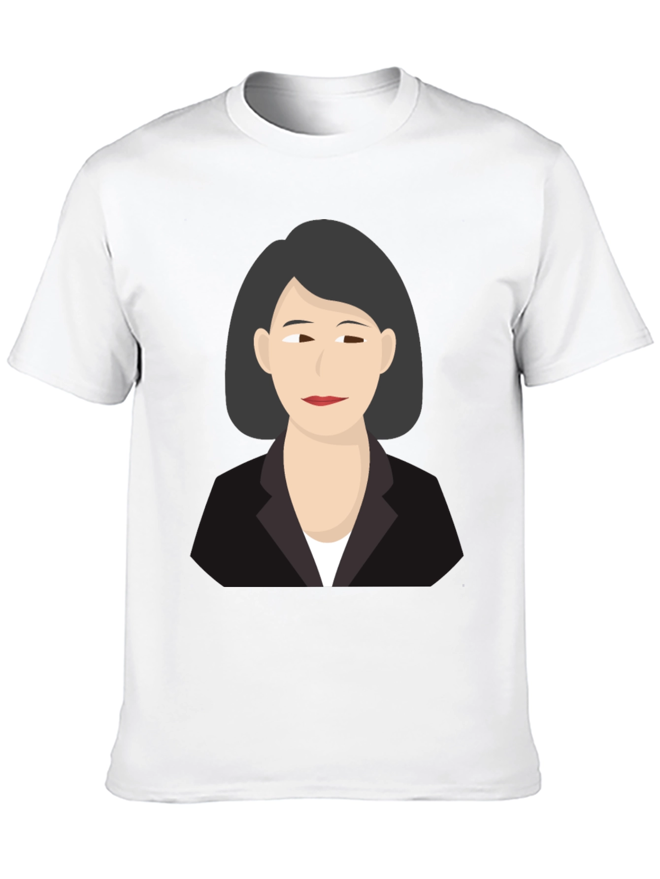Woman Portrait Graphic Tee - Unisex Black T-Shirt
