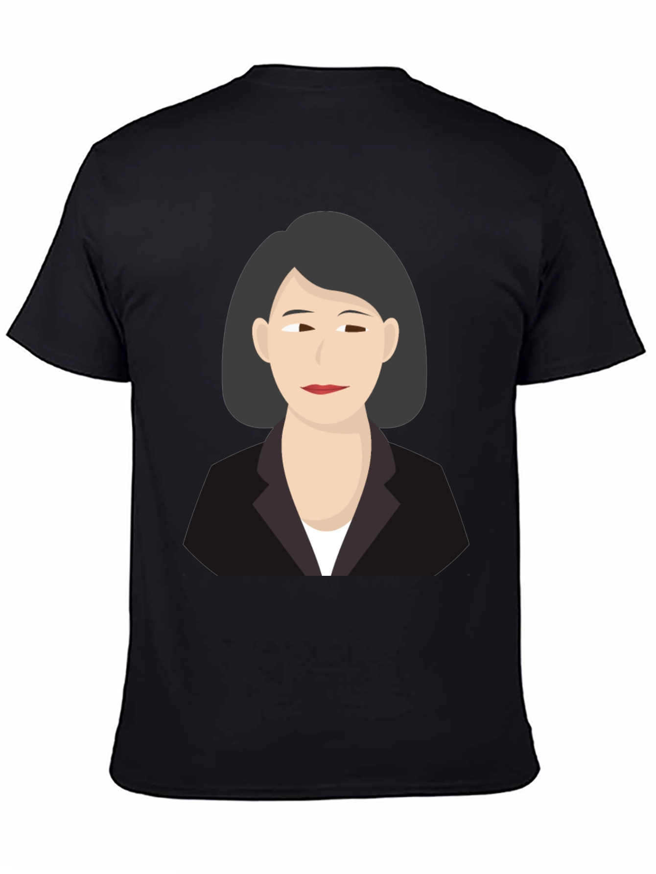 Woman Portrait Graphic Tee - Unisex Black T-Shirt