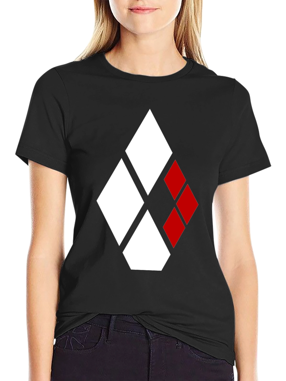 Harley Quinn Diamond T-Shirt - Black
