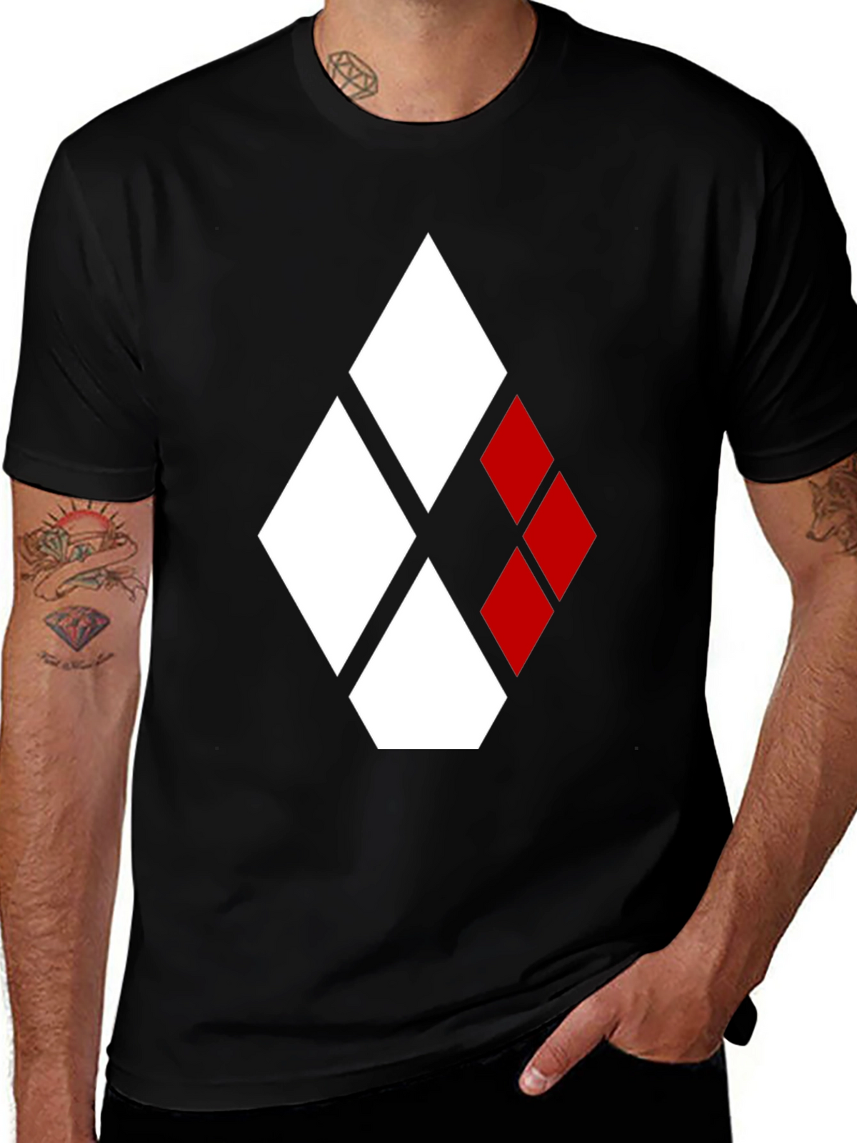 Harley Quinn Diamond T-Shirt - Black