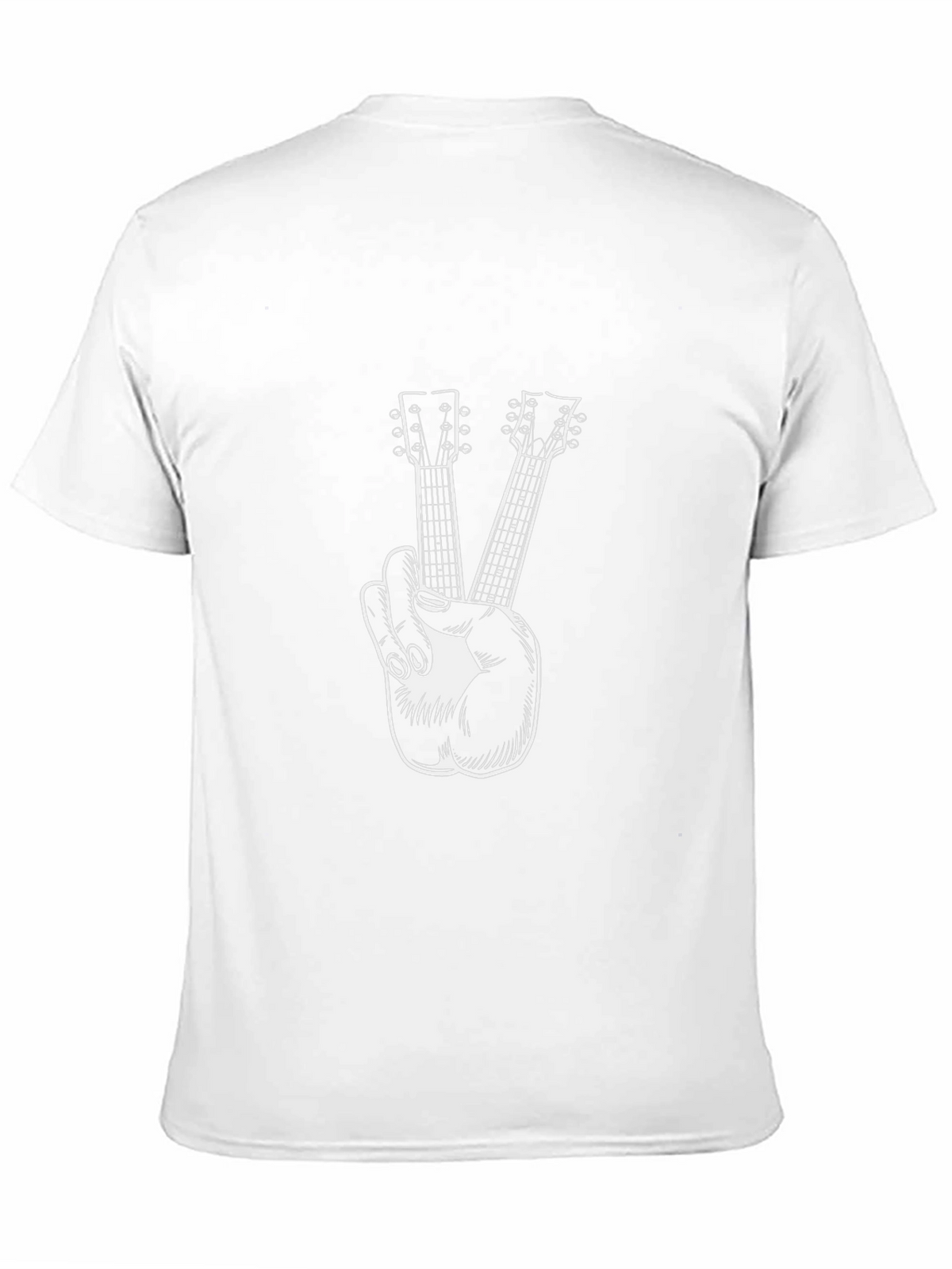 Guitar Peace Sign T-Shirt - Music Lover Tee